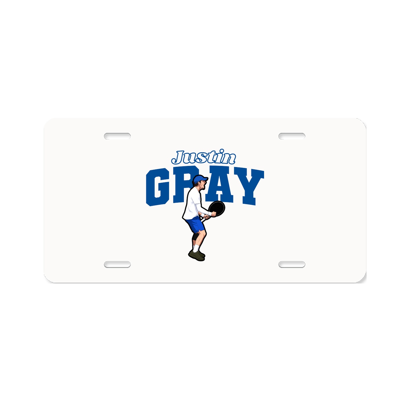 License Plate — Name Arch in Classic