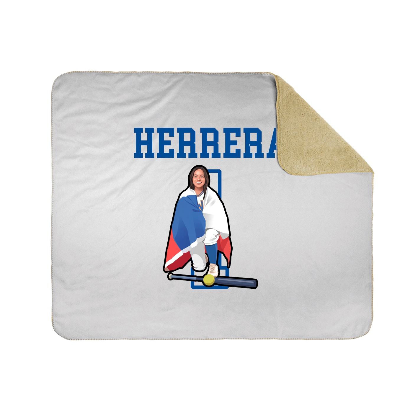 Throw Blanket — Shirsey in White