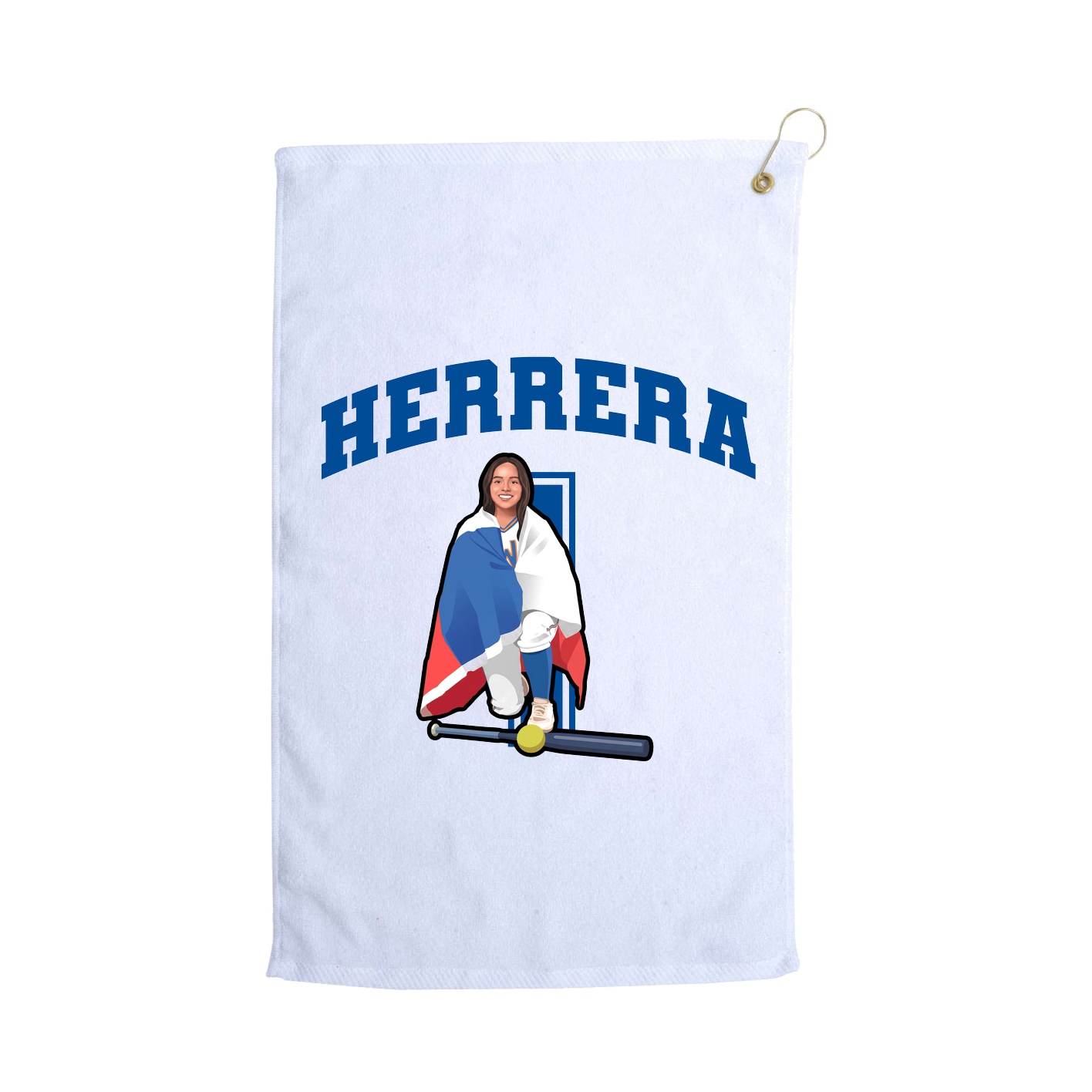 Golf Towel — Number in White