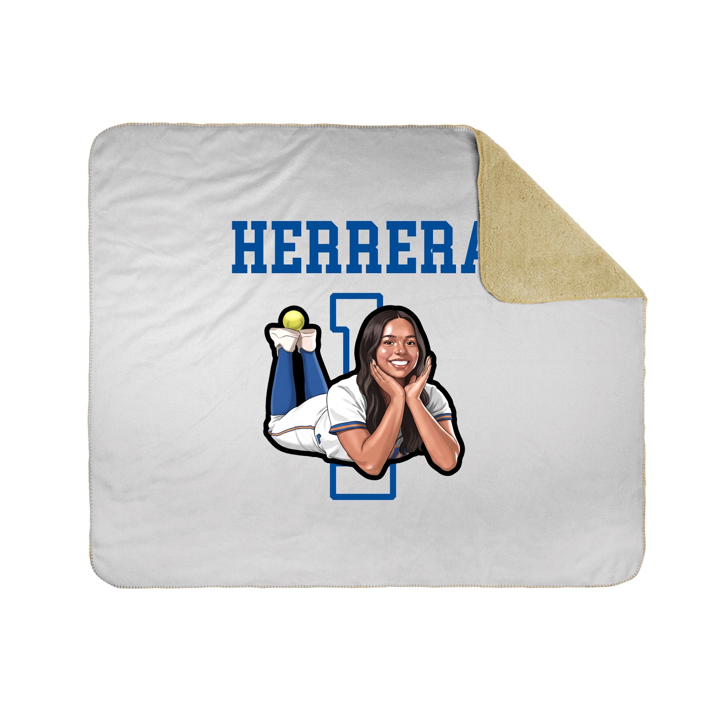 Throw Blanket — Shirsey in White