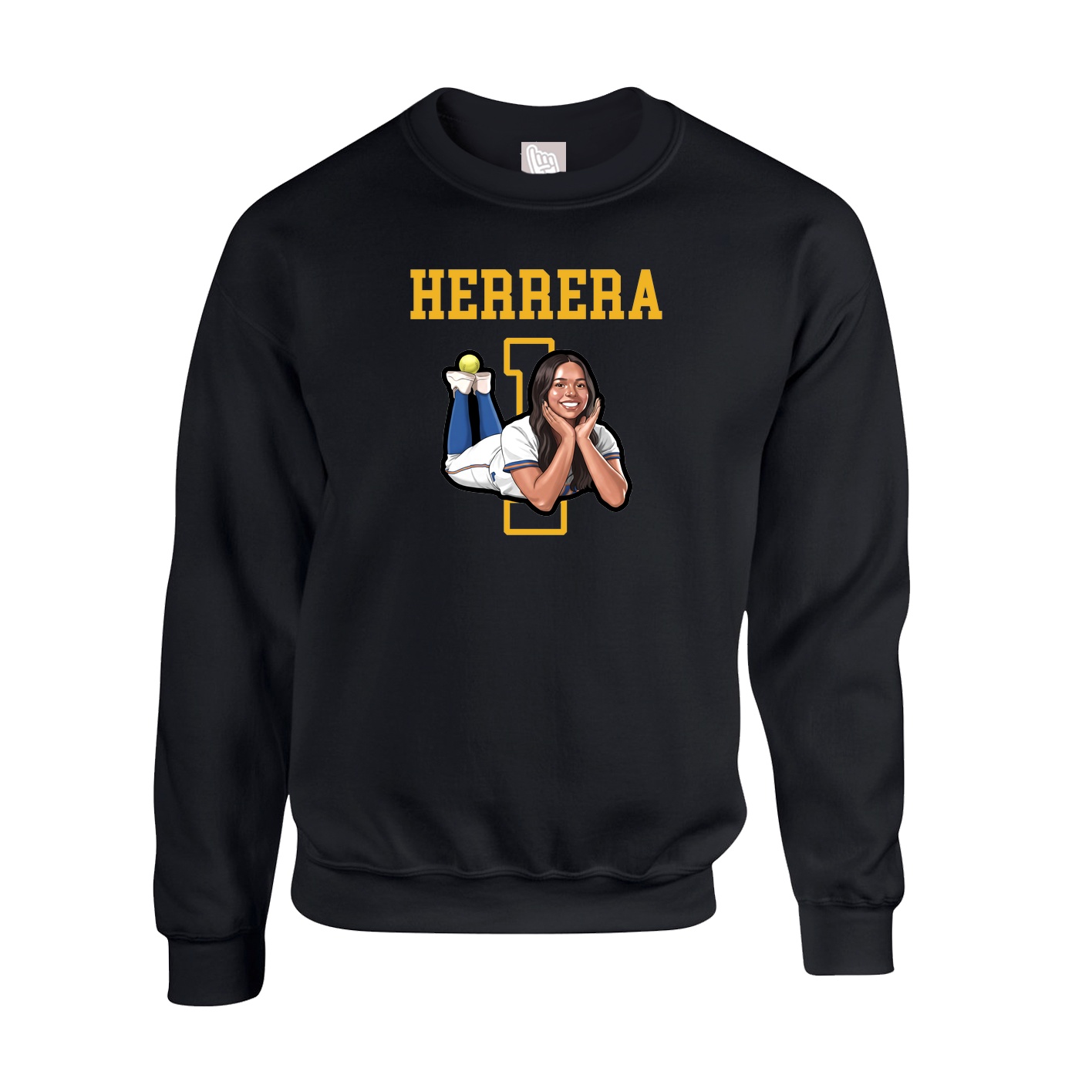 Fleece Crew — Shirsey in Black