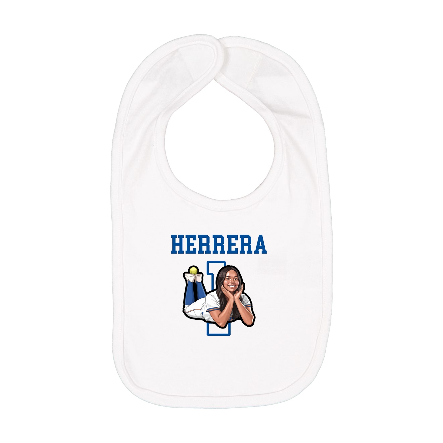 Infant Bib — Shirsey in White