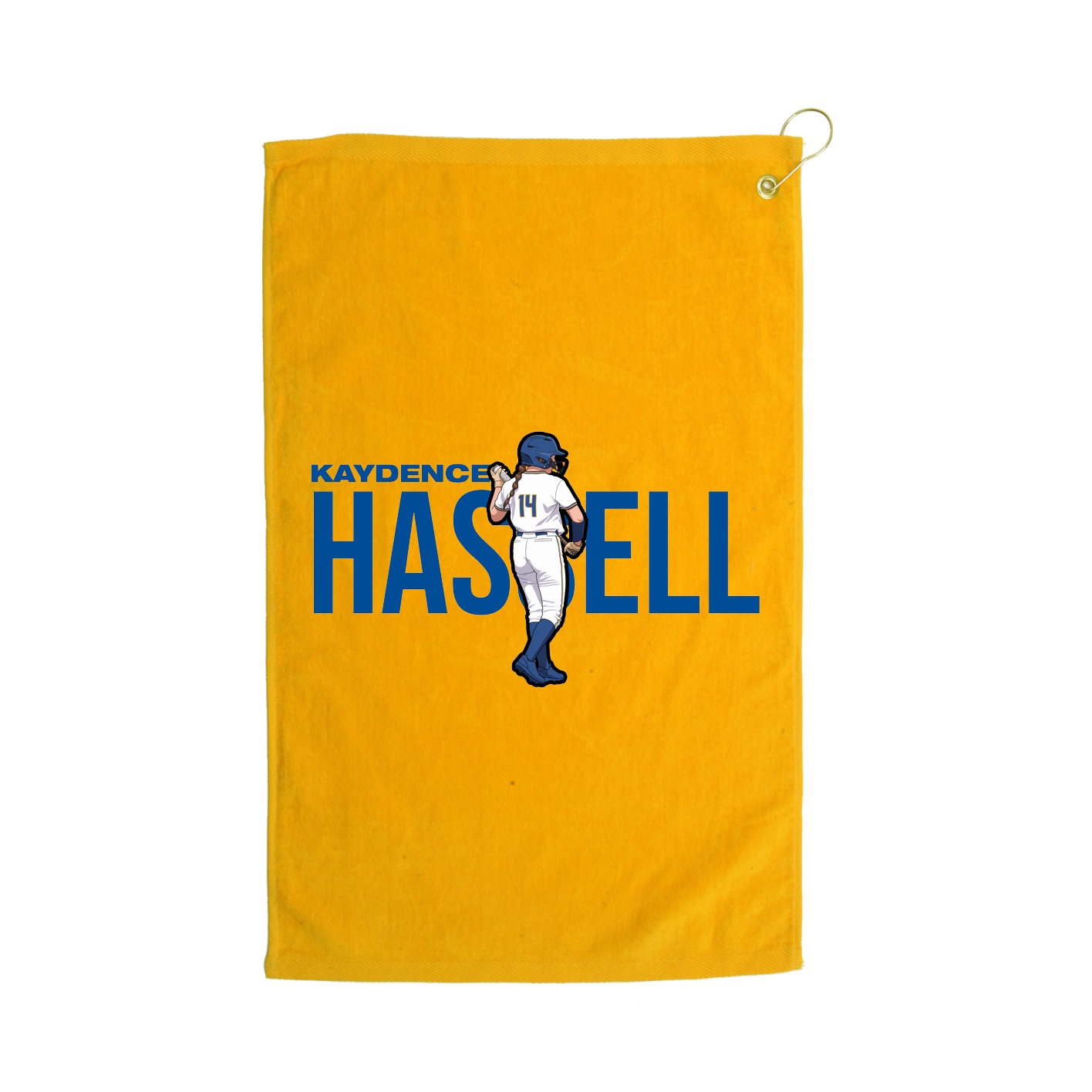 Golf Towel — Player Name in Gold