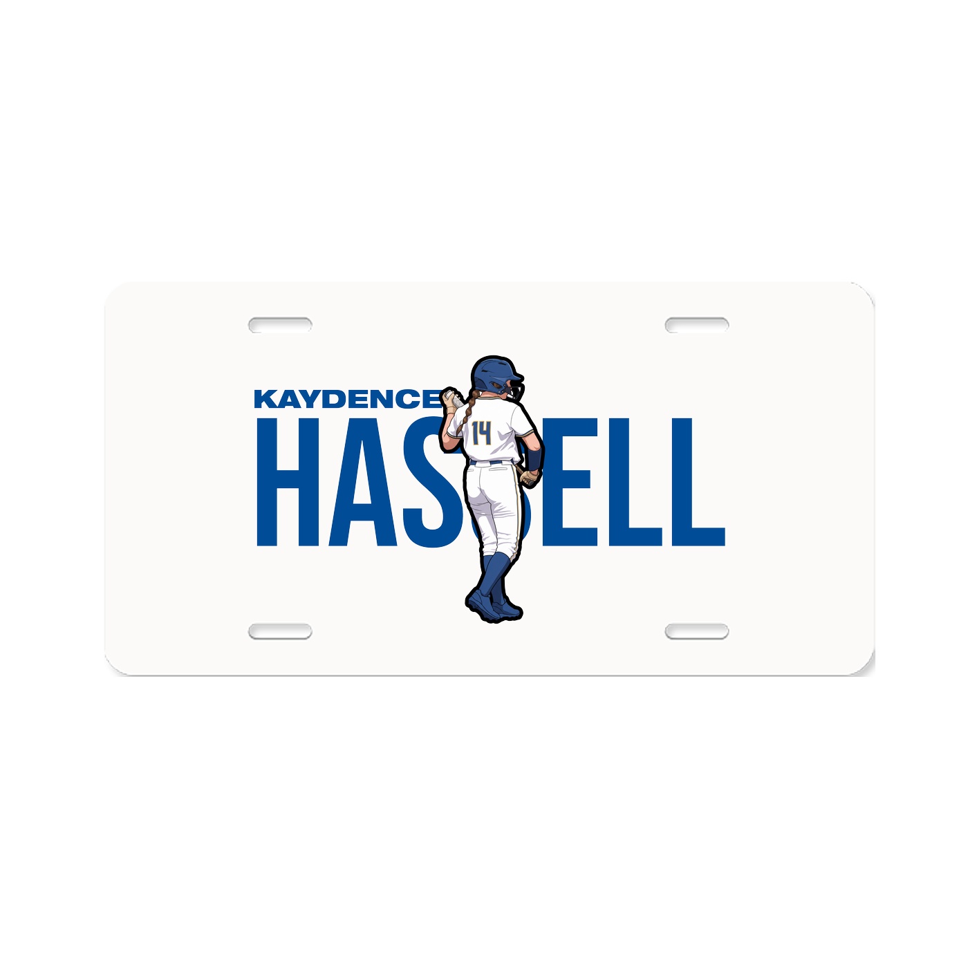 License Plate — Player Name in Classic