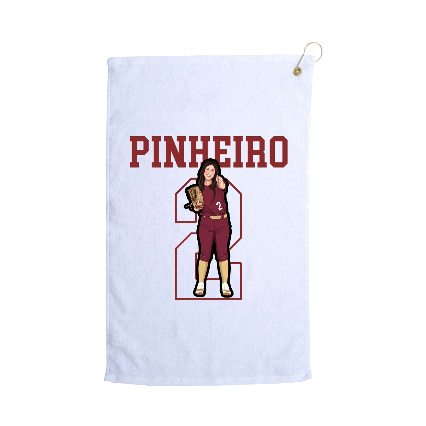 Golf Towel — Shirsey in White
