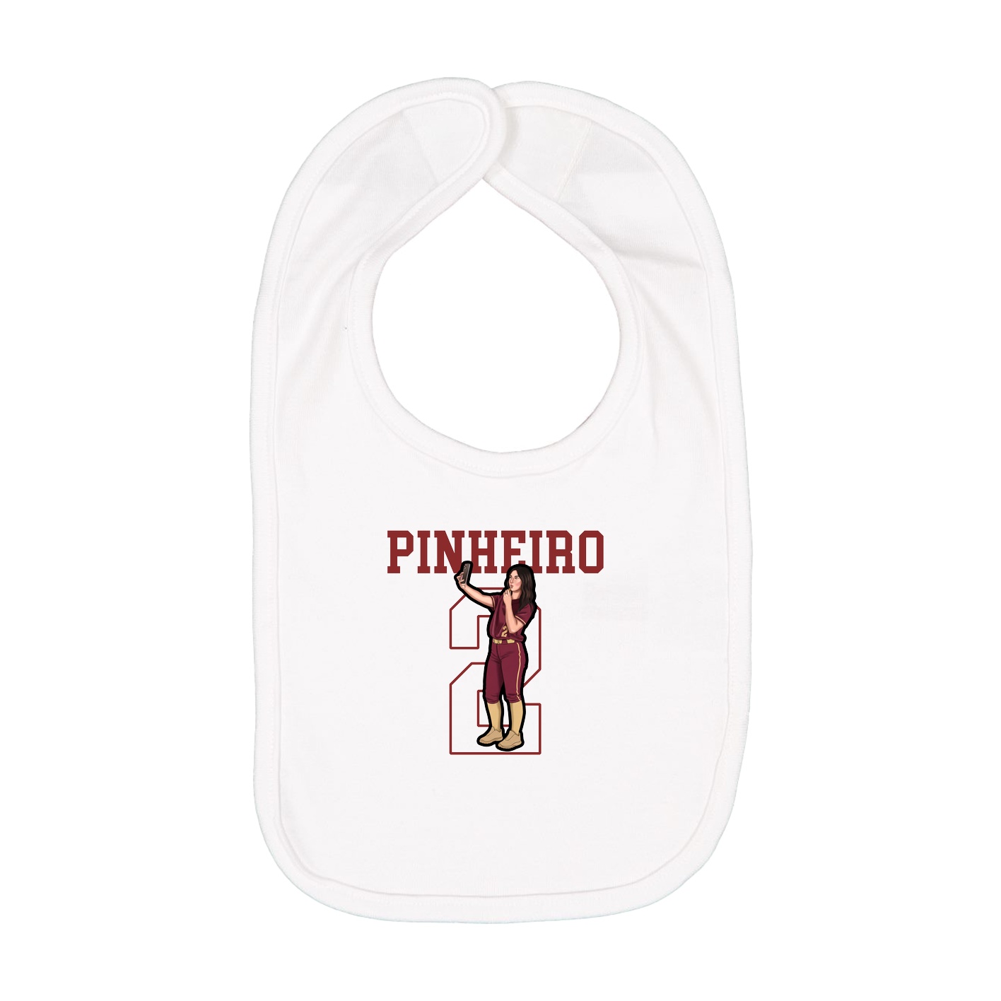 Infant Bib — Shirsey in White