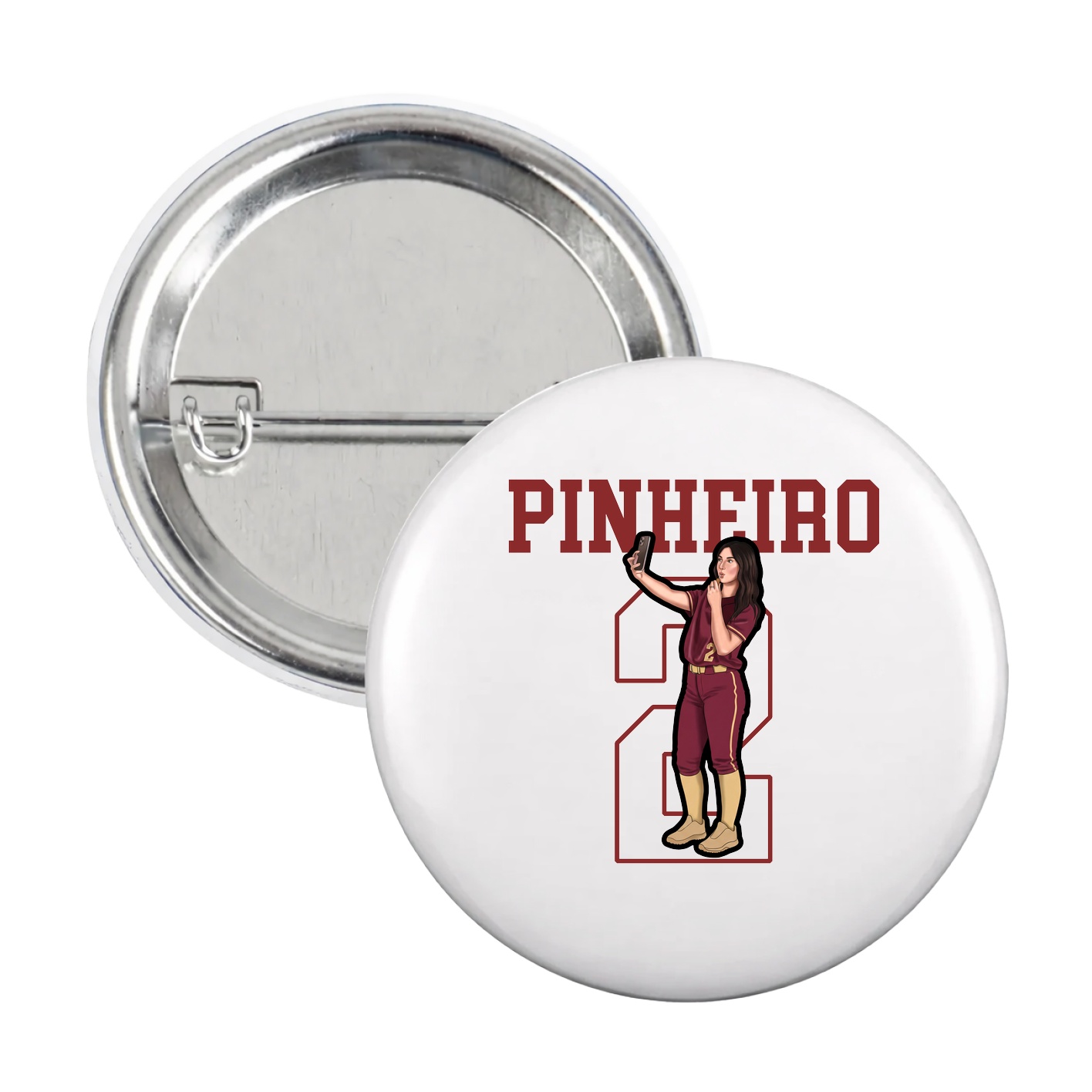 Game Day Button — Shirsey in White