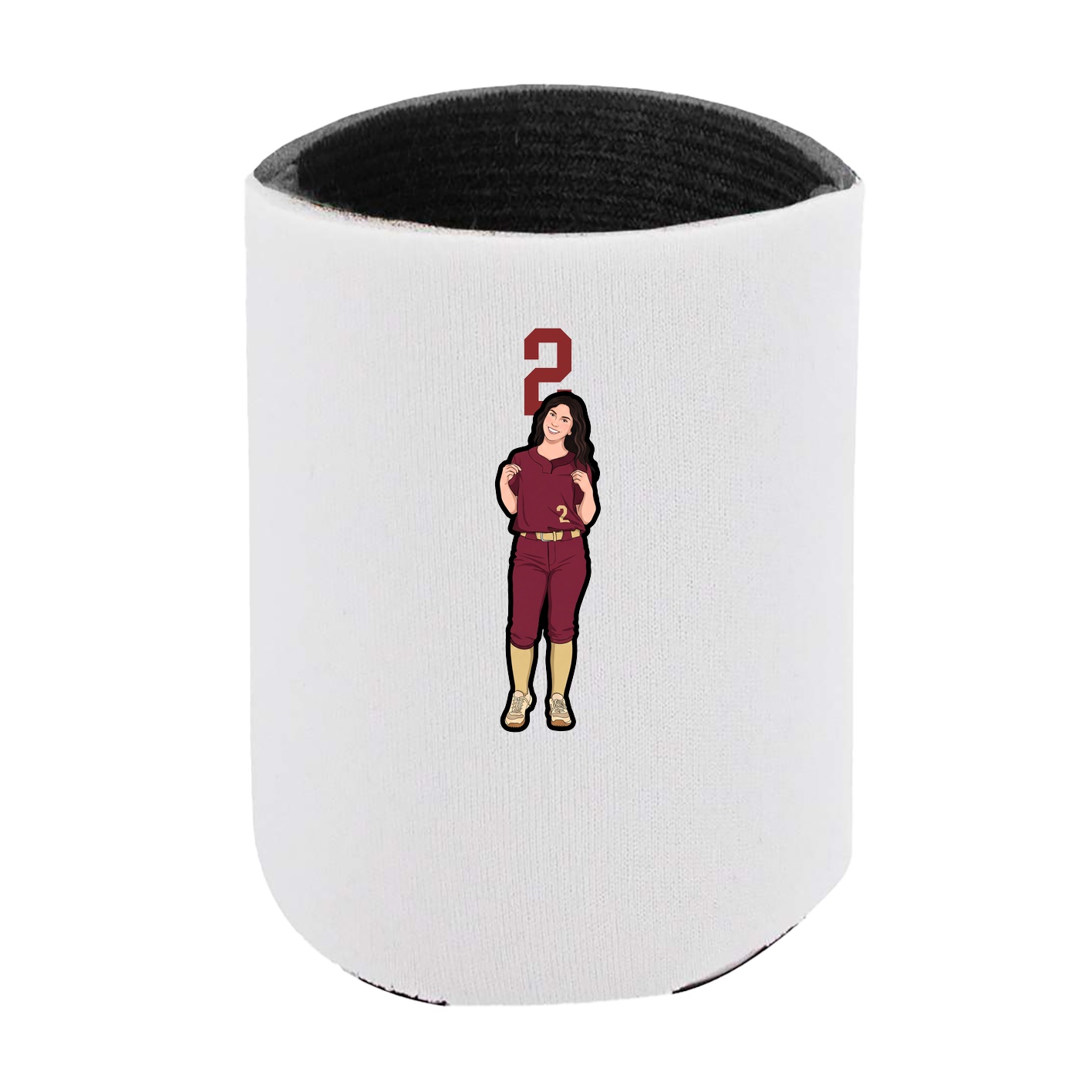 Can Holder — Number Top in White
