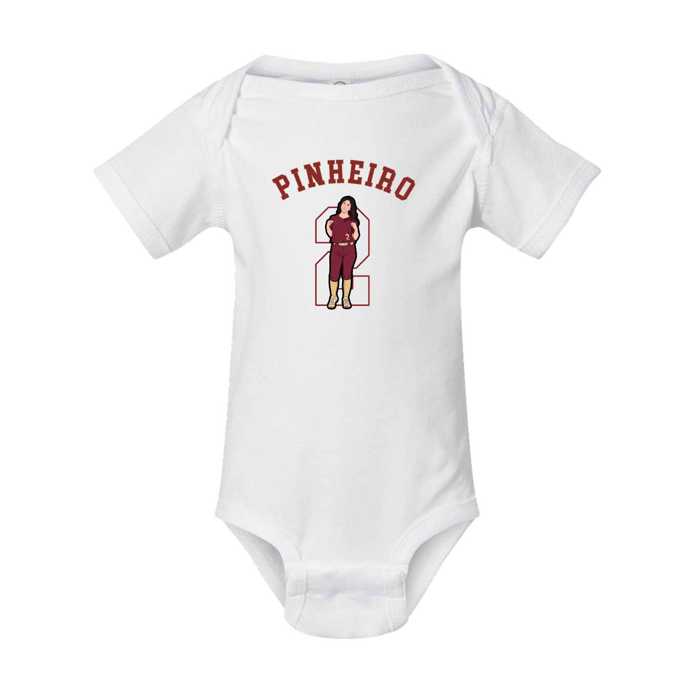 Baby Onesie — Shirsey Arch in White
