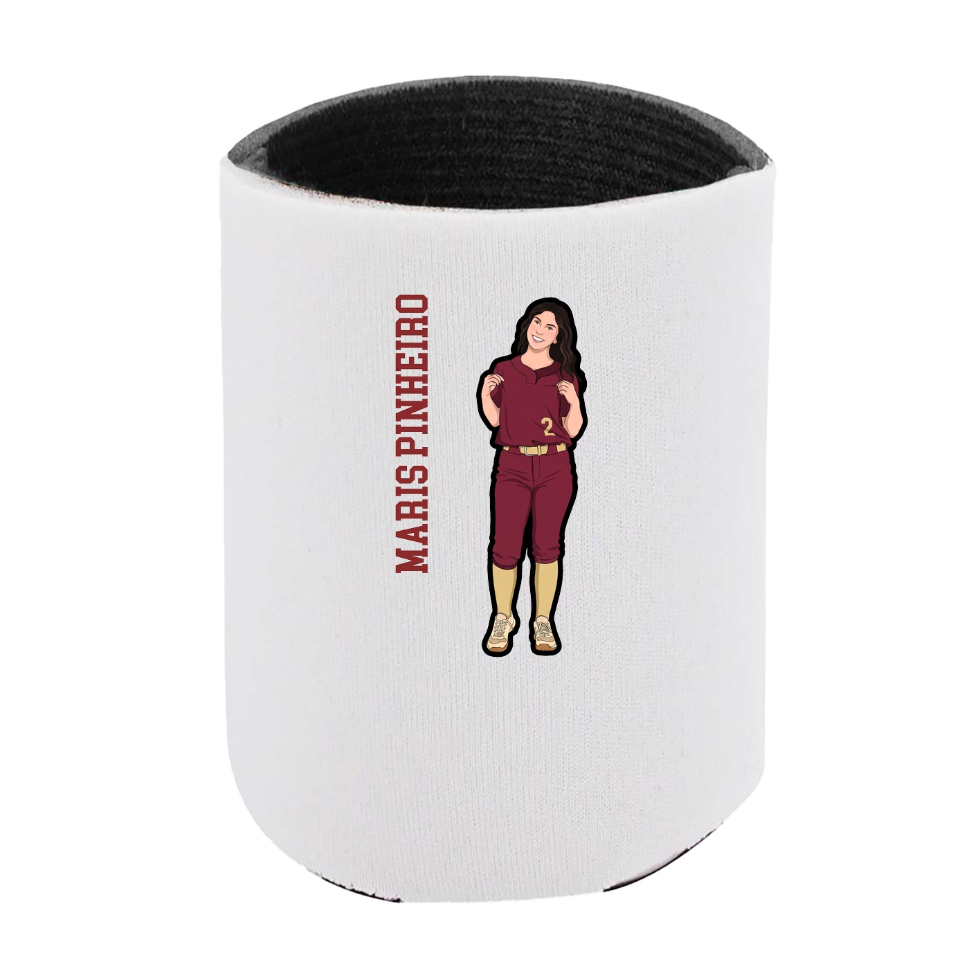 Can Holder — Name Vertical in White
