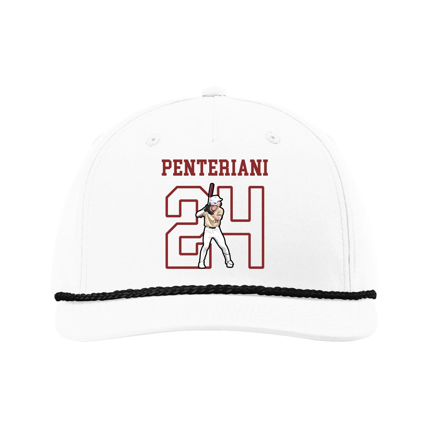 Five-Panel Classic Rope Cap — Shirsey in White