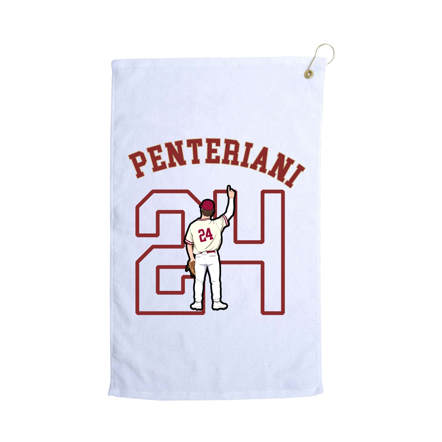 Golf Towel — Shirsey Arch in White