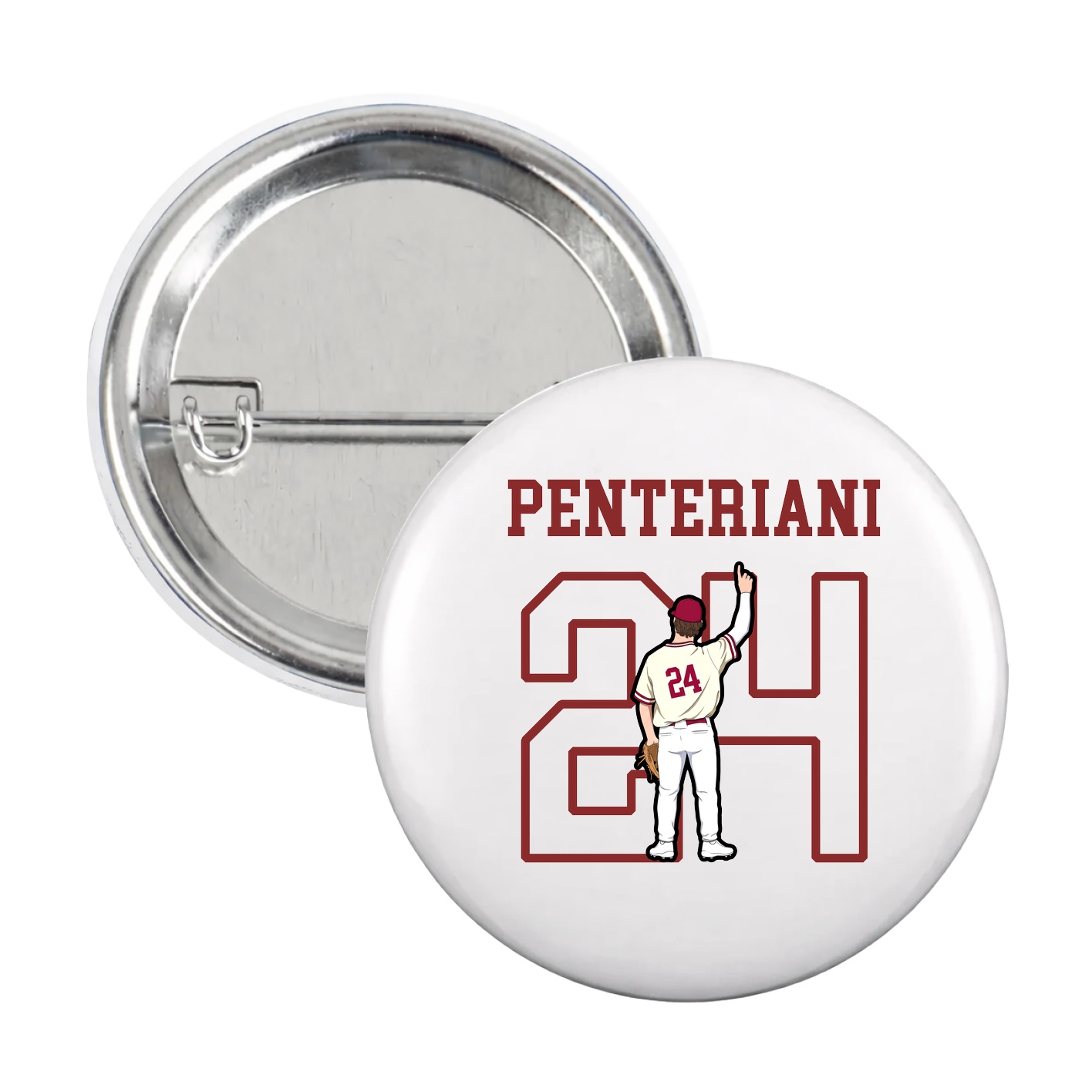 Game Day Button — Shirsey in White