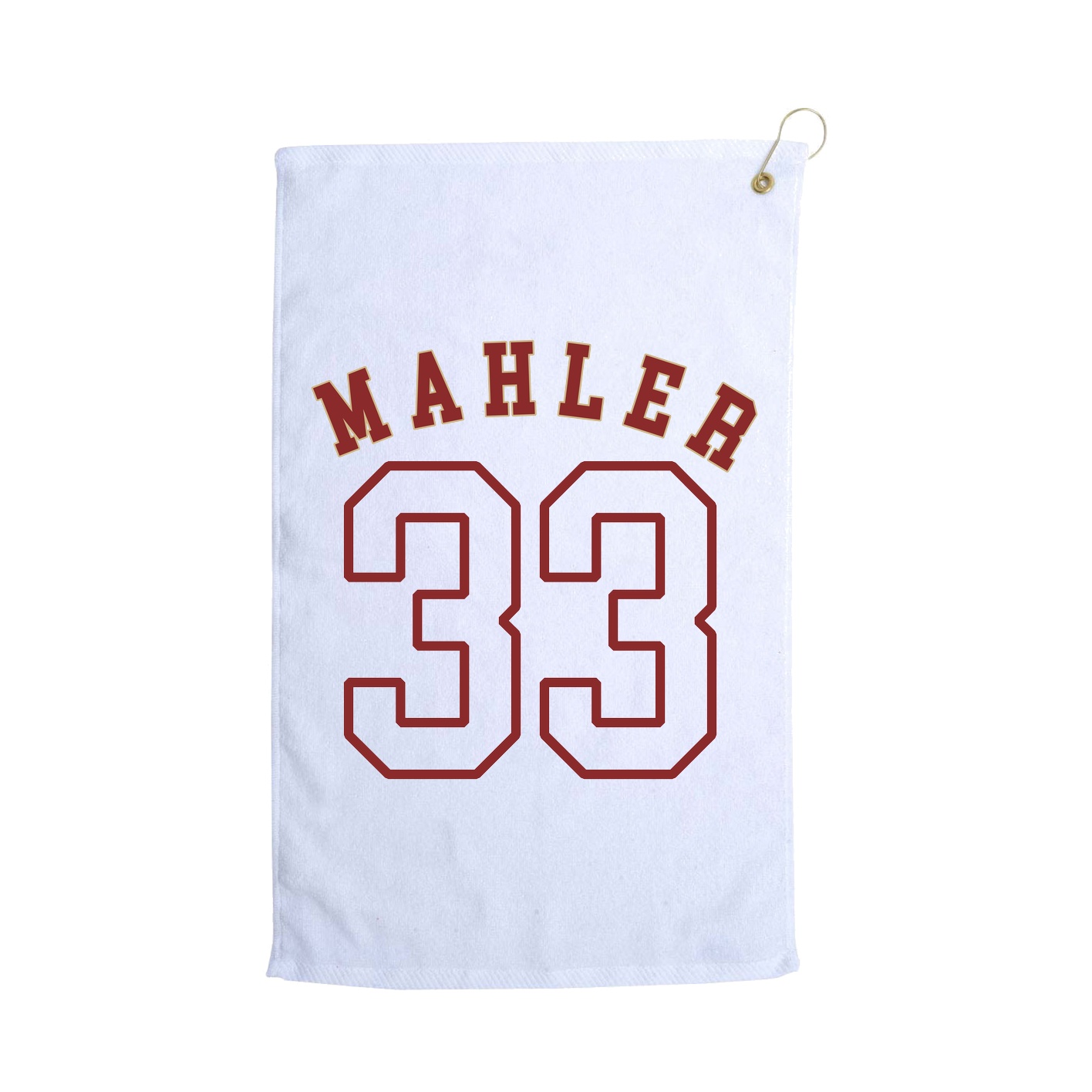 Golf Towel — Shirsey Arch in White