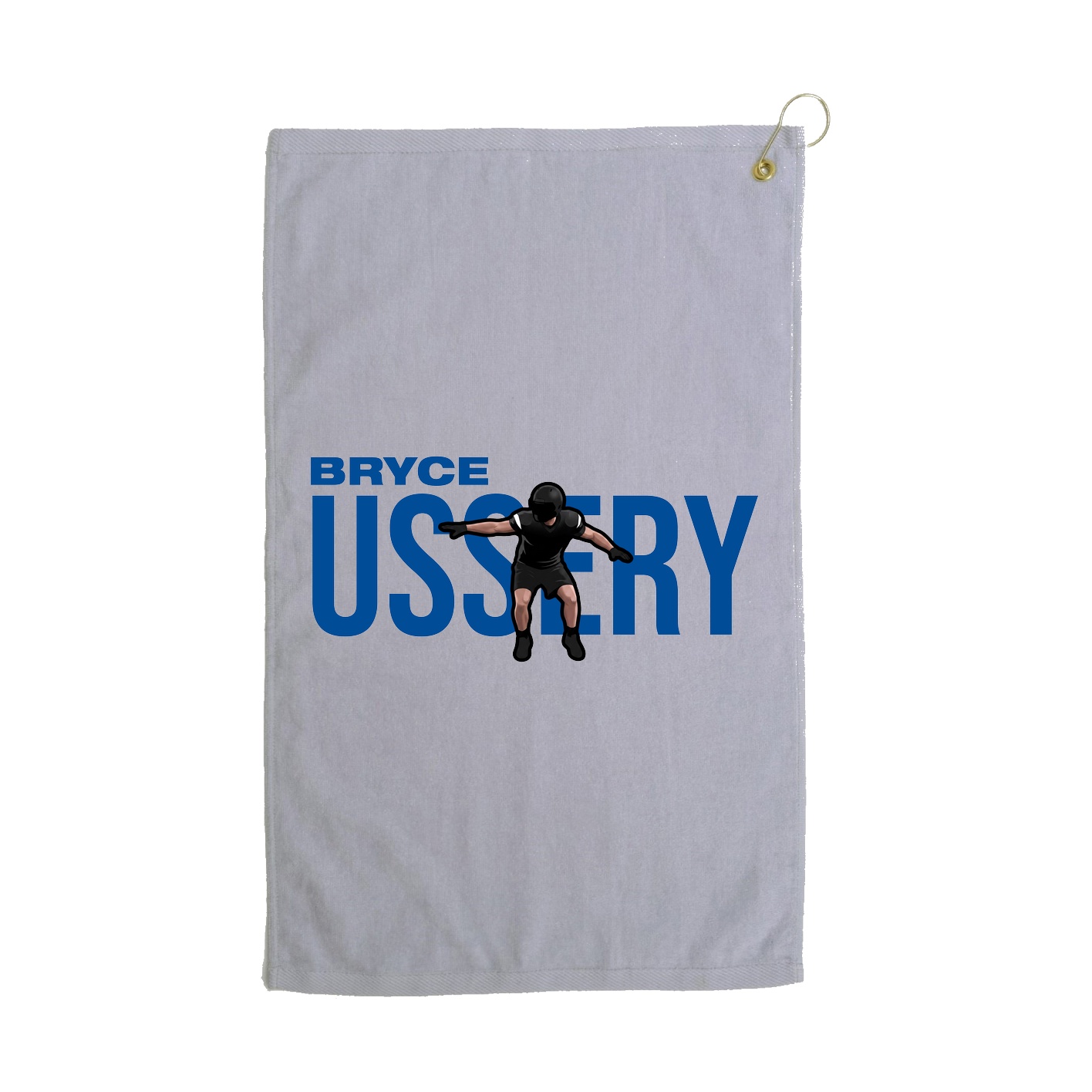 Golf Towel — Player Name in Grey