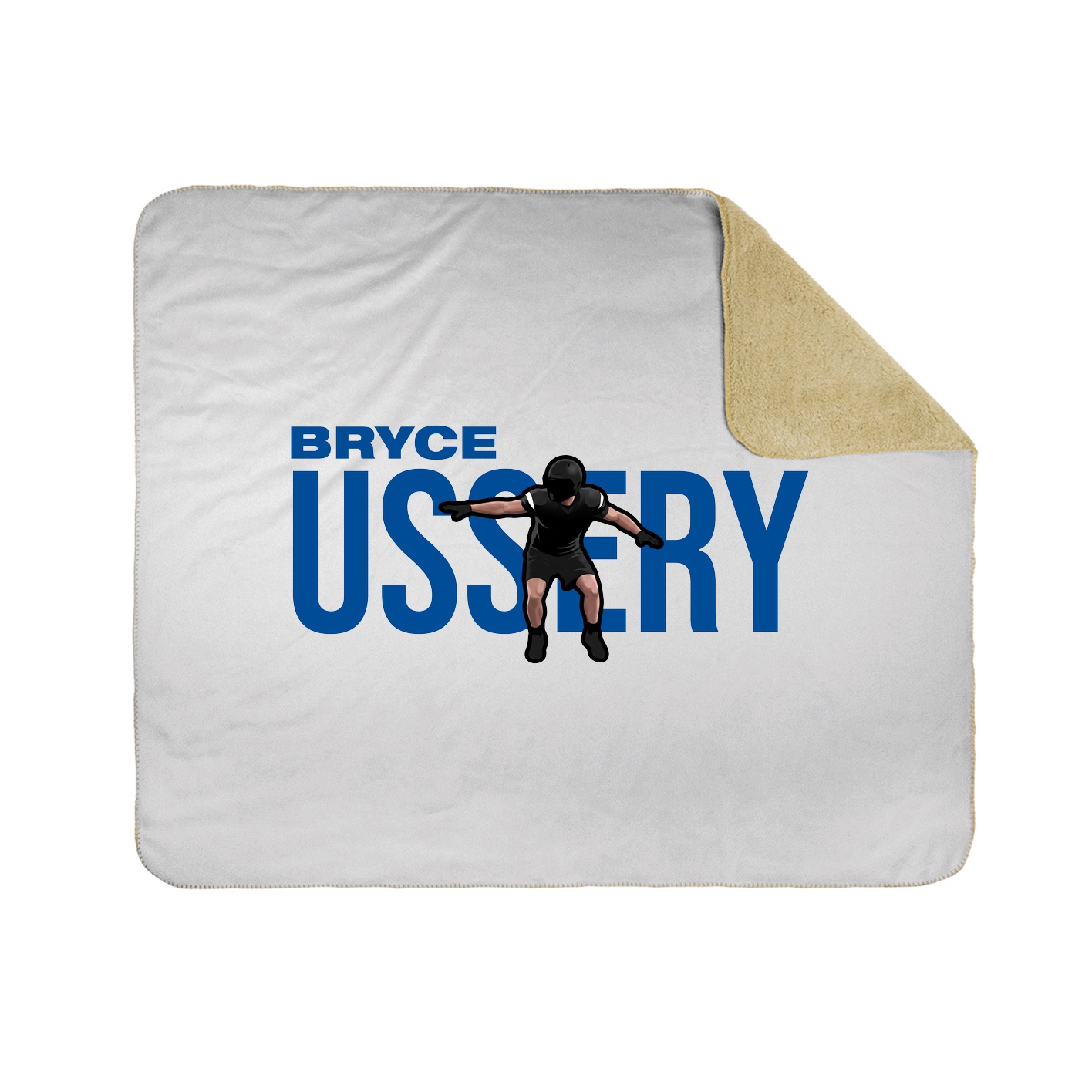 Throw Blanket — Player Name in White