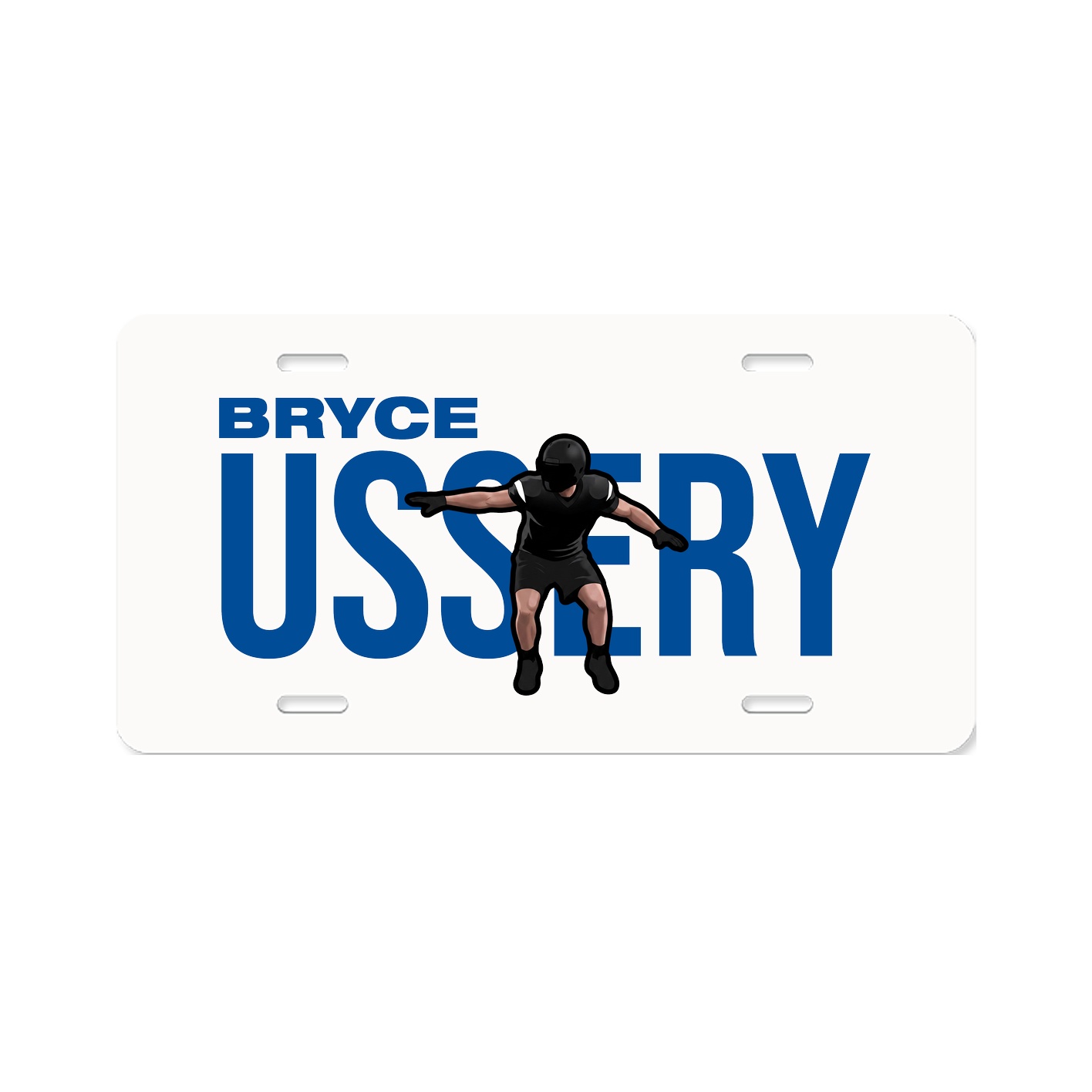 License Plate — Player Name in Classic
