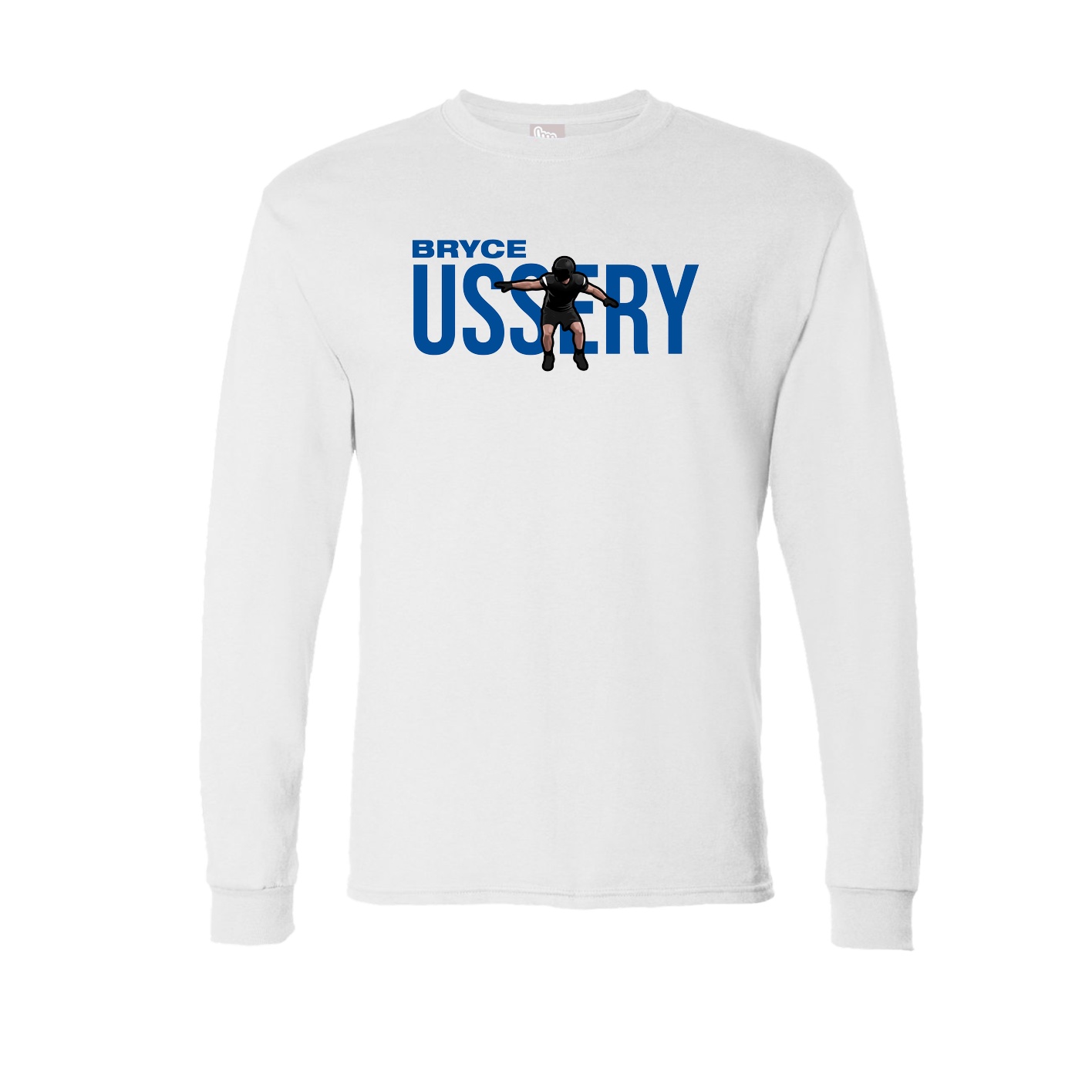 Long Sleeve Tee — Player Name in White