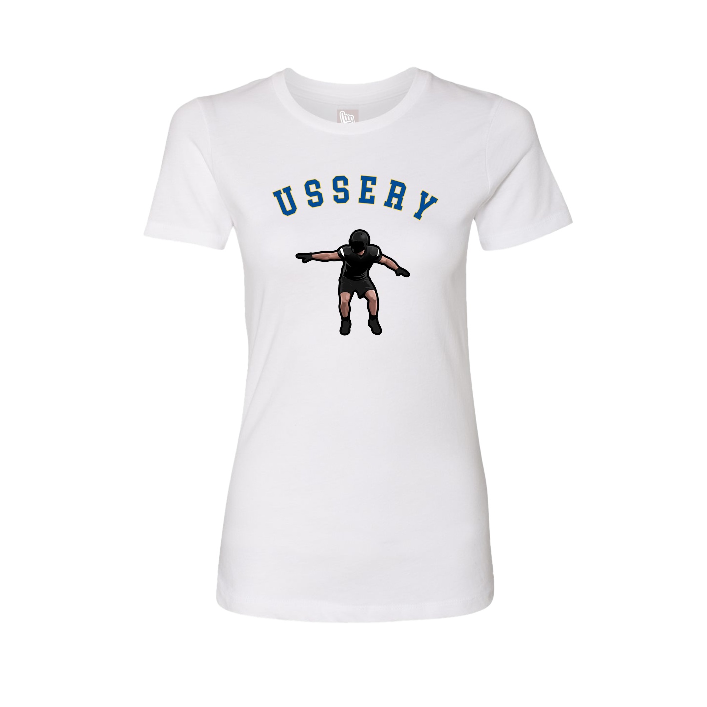Fitted Women's Tee — Shirsey Arch in White