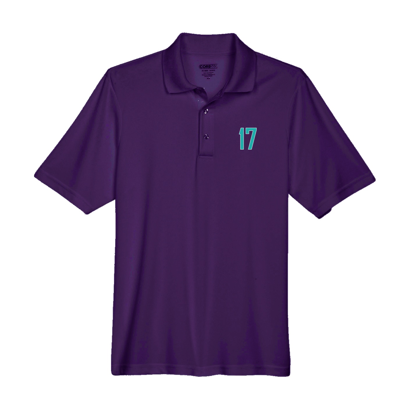 Performance Polo — Front Shirsy in Purple