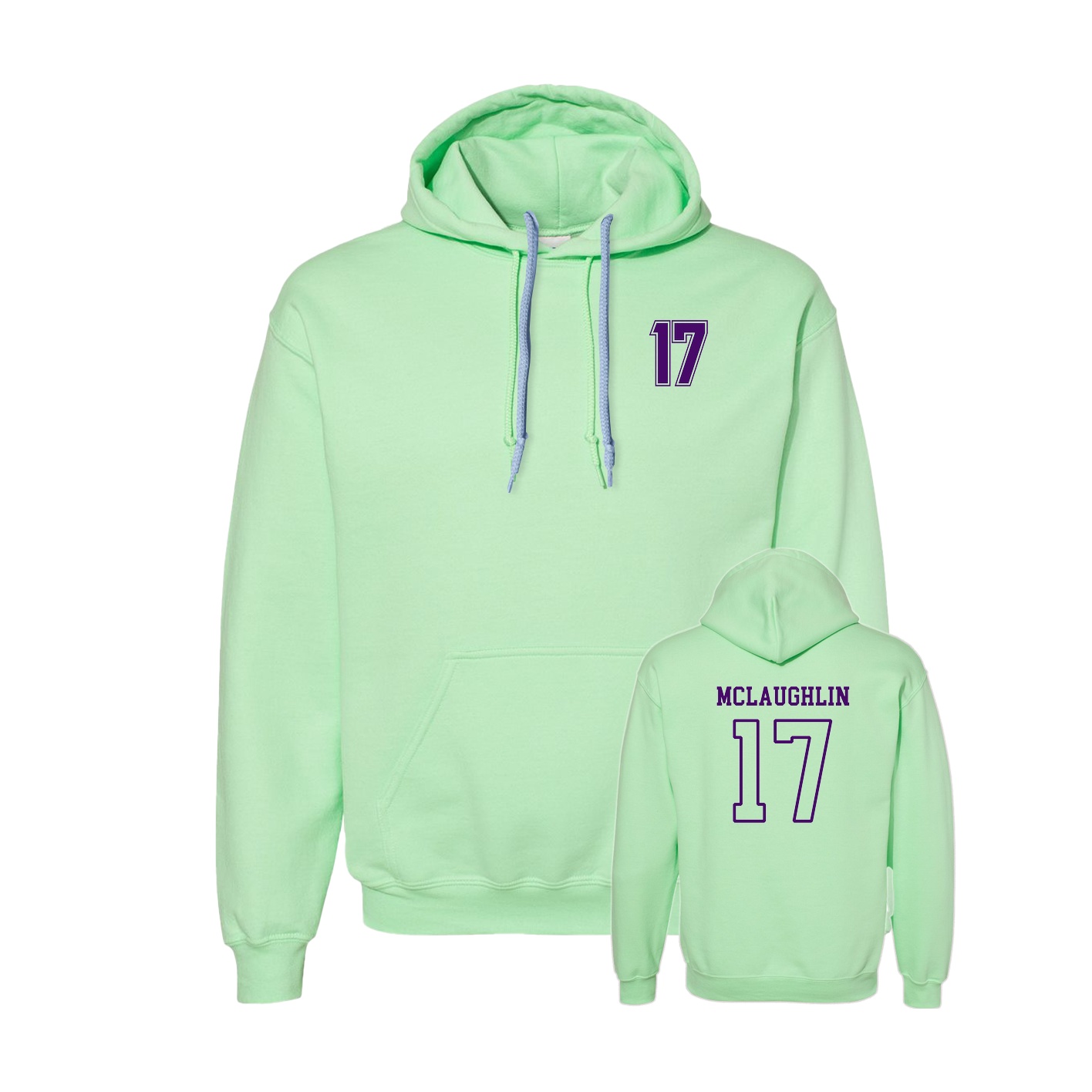 Hoodie — Chest Back in Green