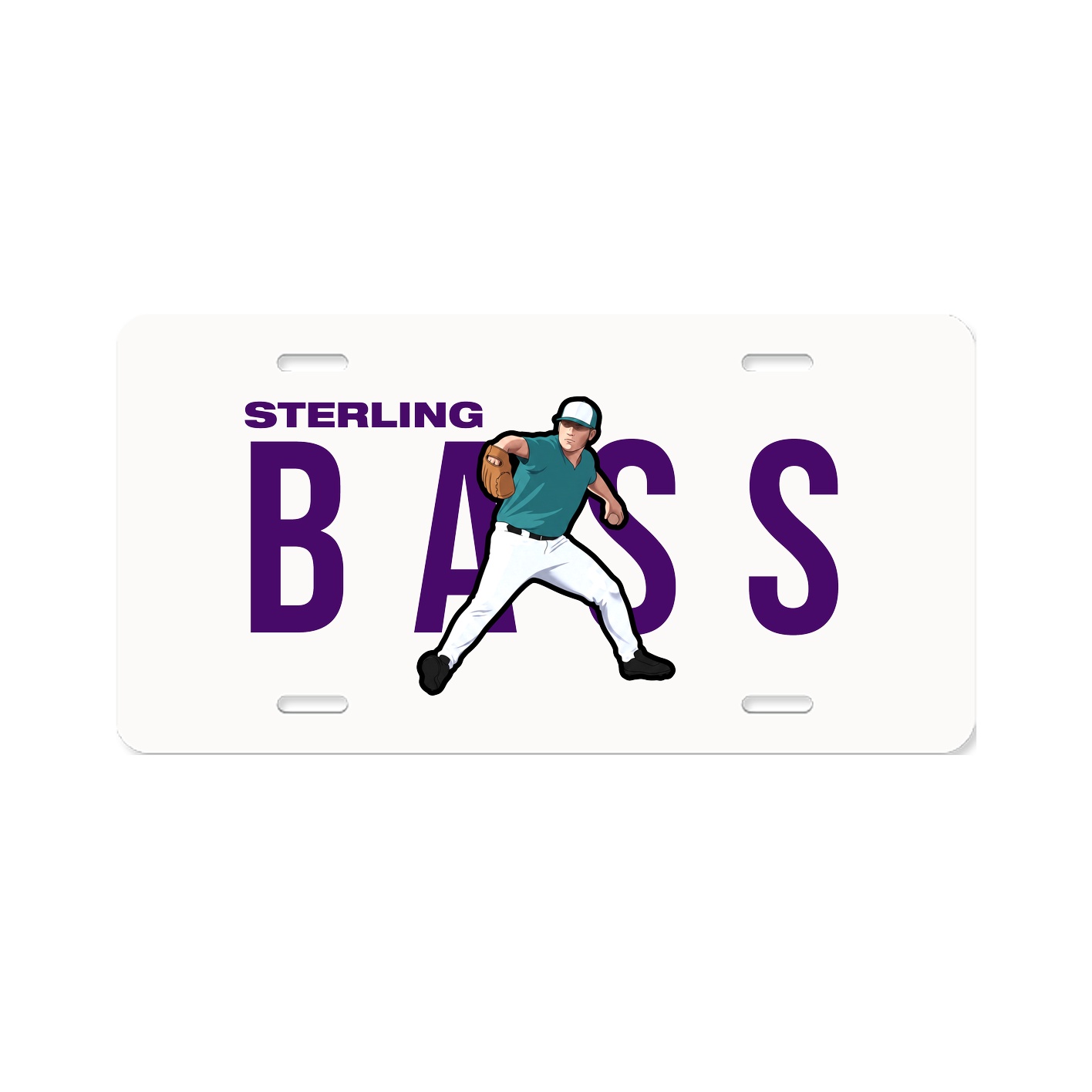 License Plate — Player Name in Classic