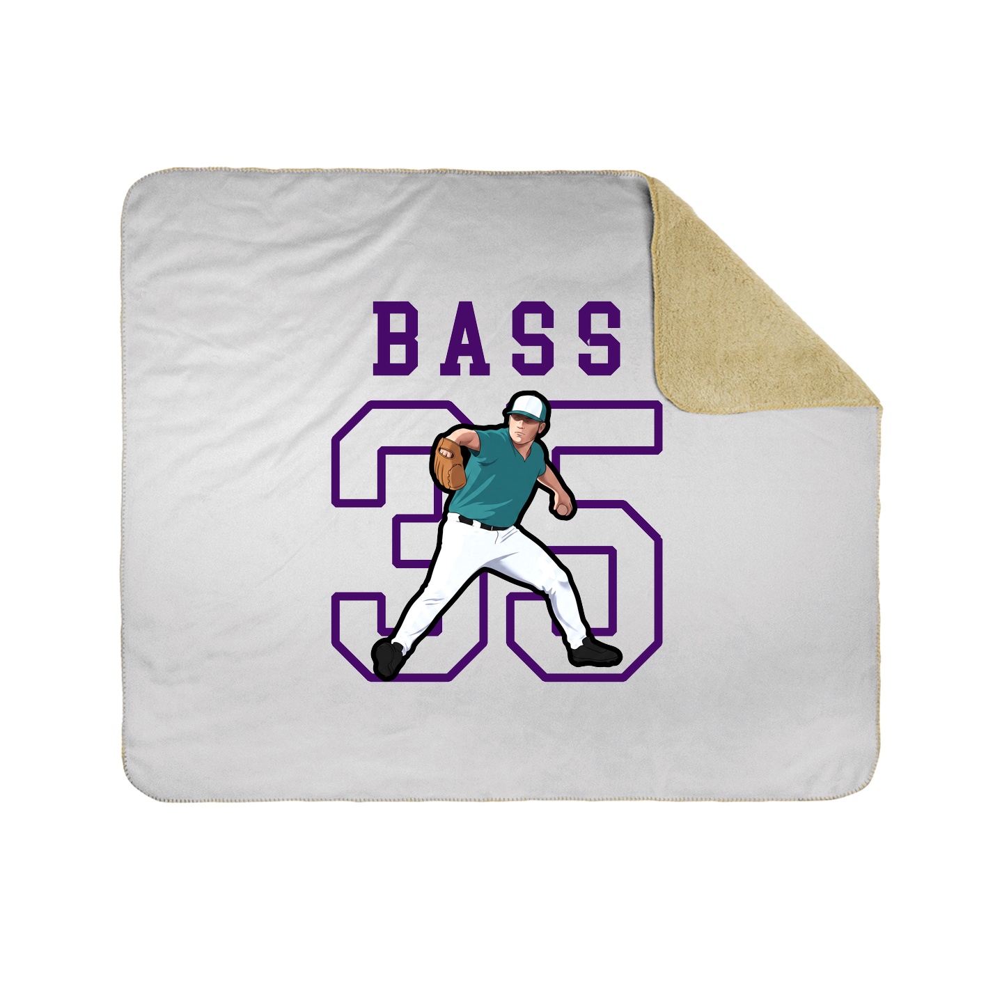 Throw Blanket — Shirsey in White