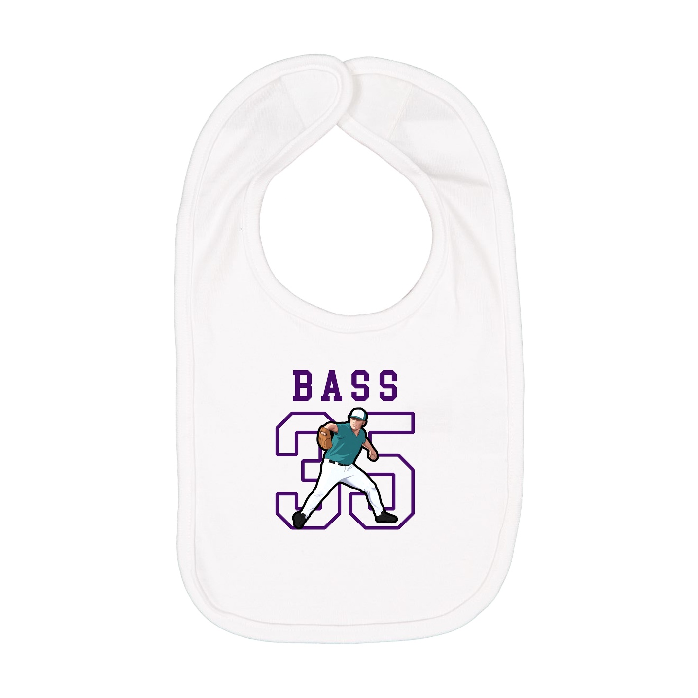 Infant Bib — Shirsey in White