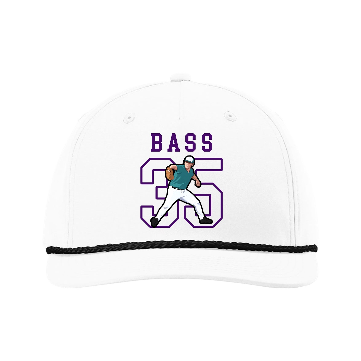 Five-Panel Classic Rope Cap — Shirsey in White