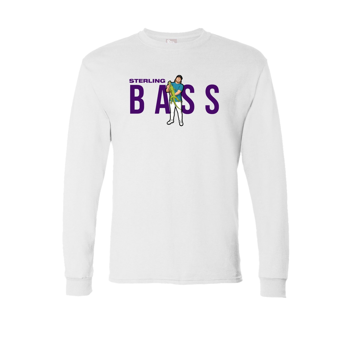 Long Sleeve Tee — Player Name in White