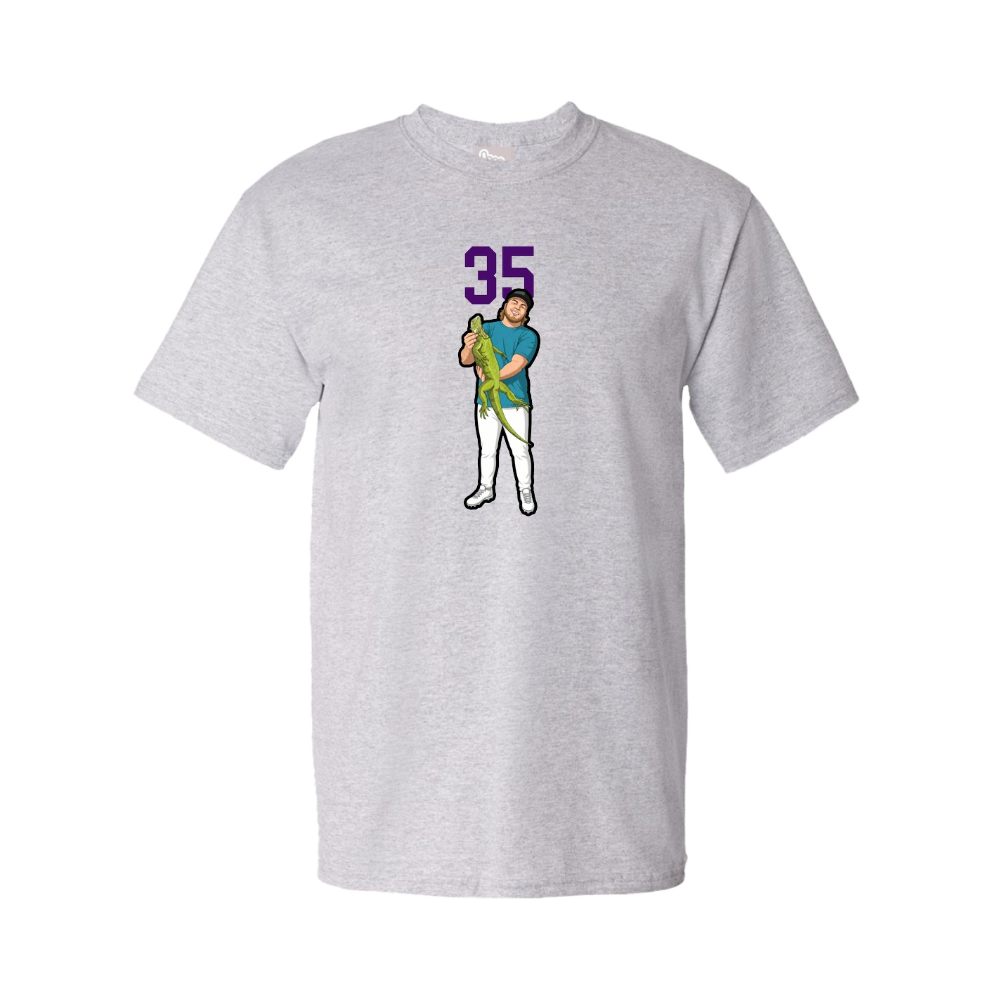 Tee — Number Top in Grey