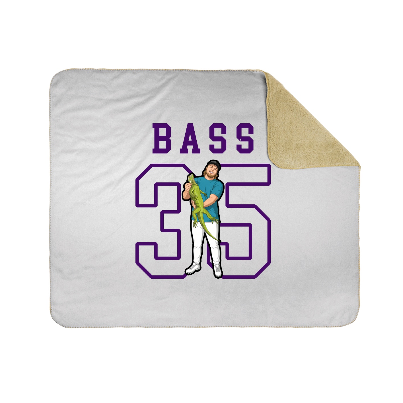 Throw Blanket — Shirsey in White