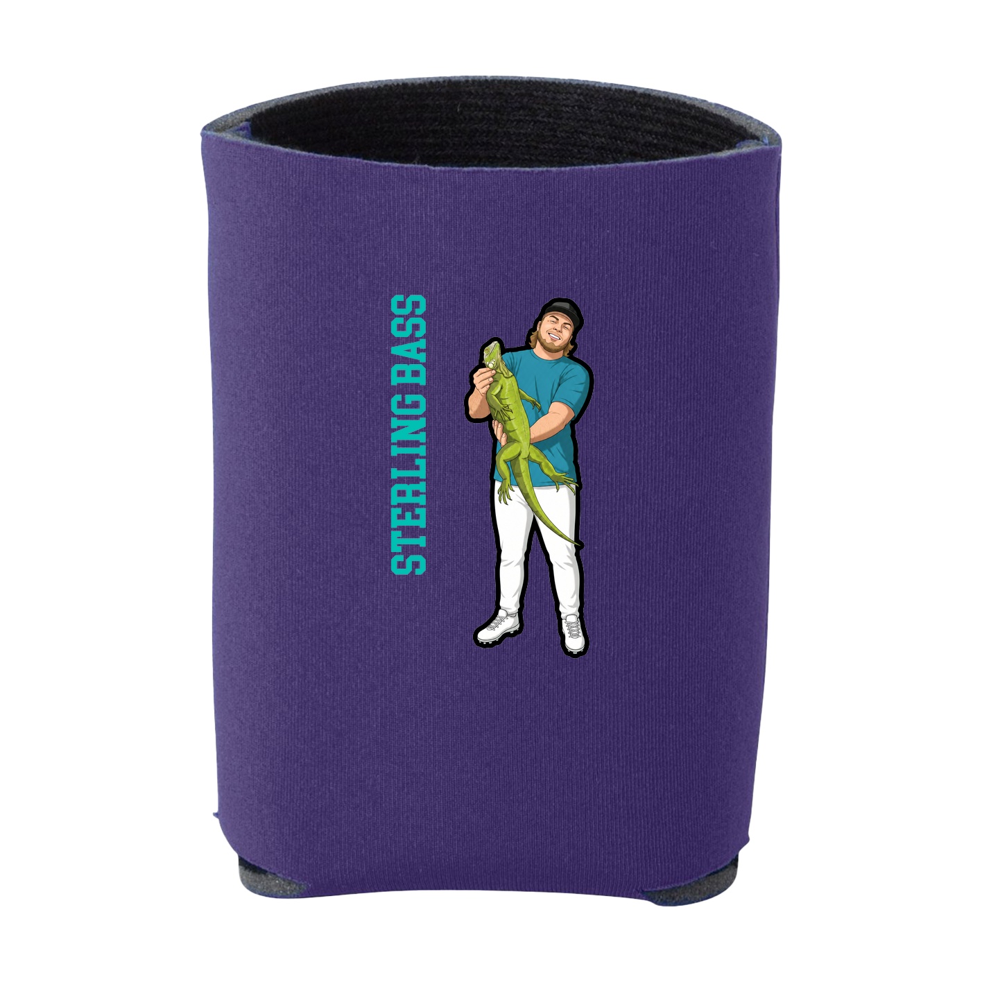 Can Holder — Name Vertical in Purple