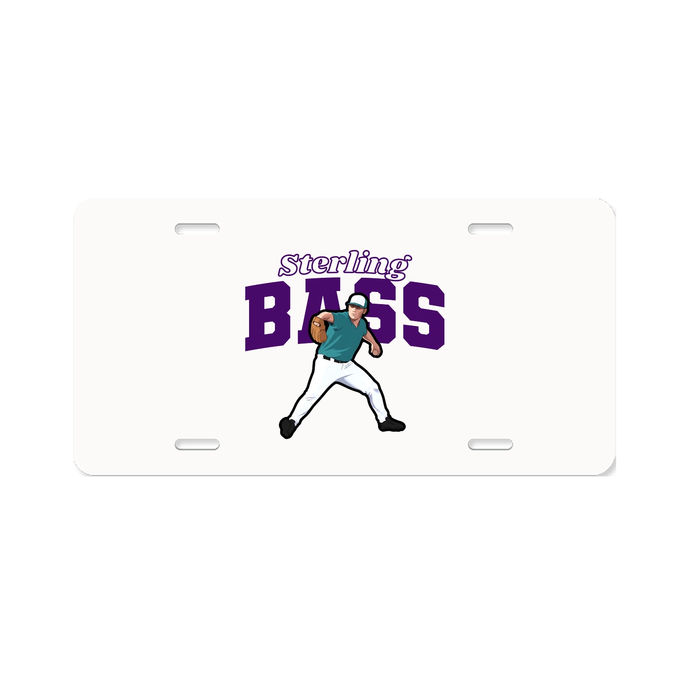 License Plate — Name Arch in Classic