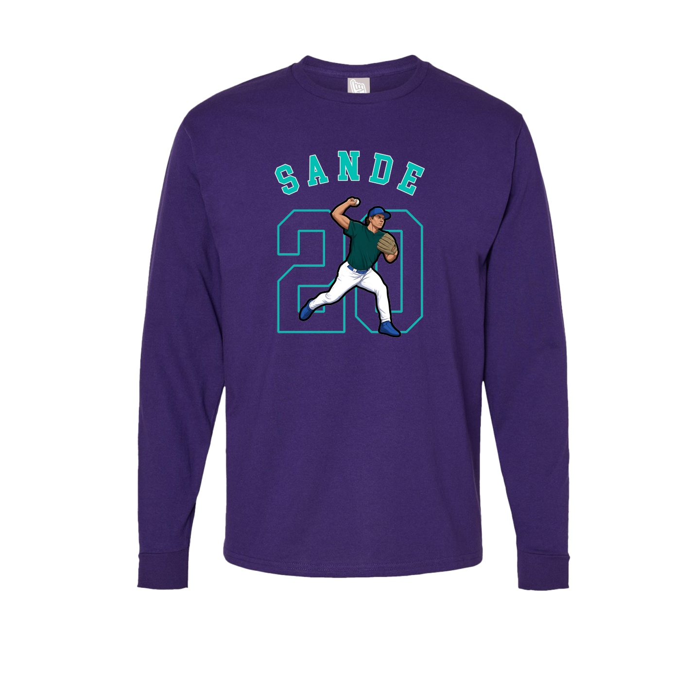 Long Sleeve Tee — Shirsey Arch in Purple