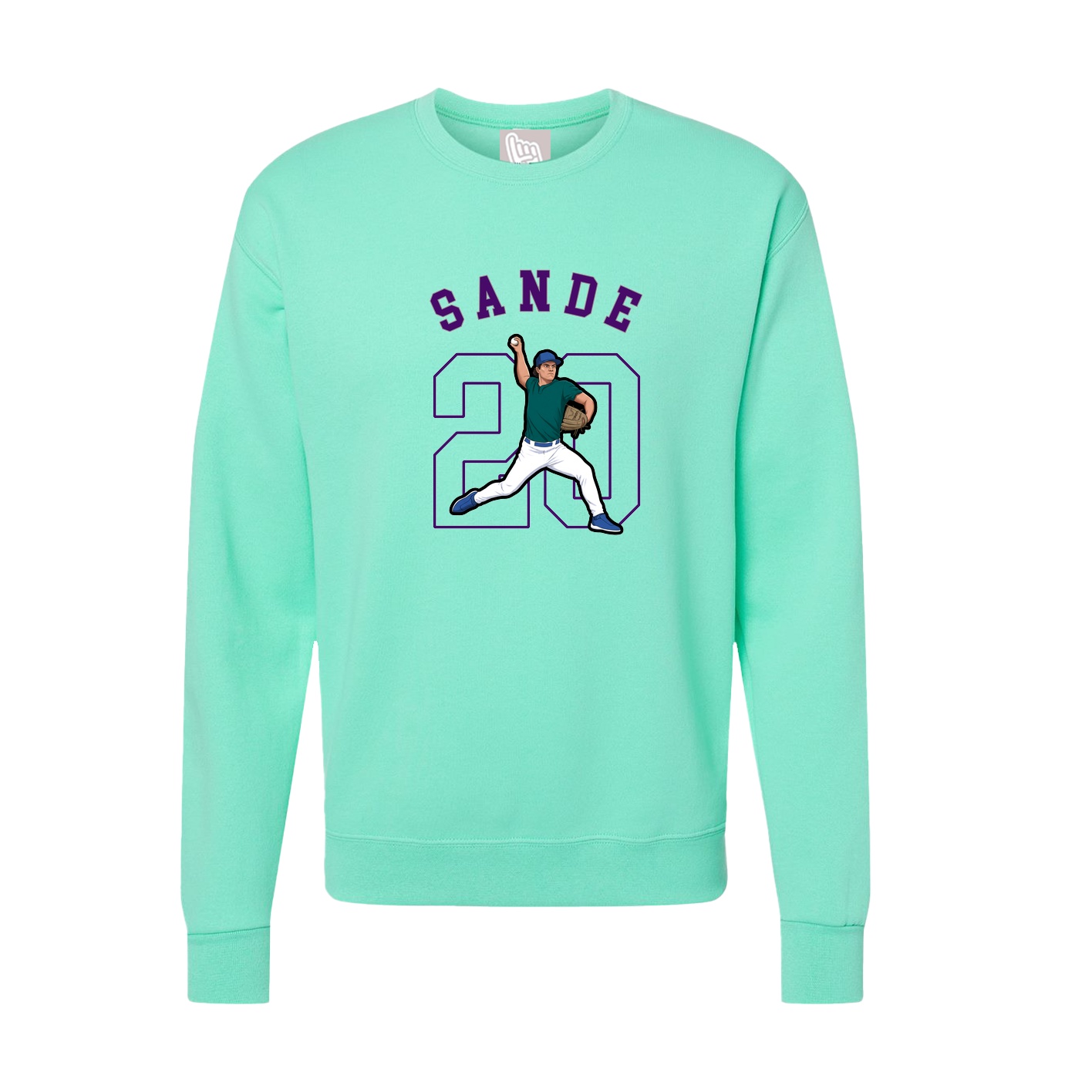 Fleece Crew — Shirsey Arch in Green