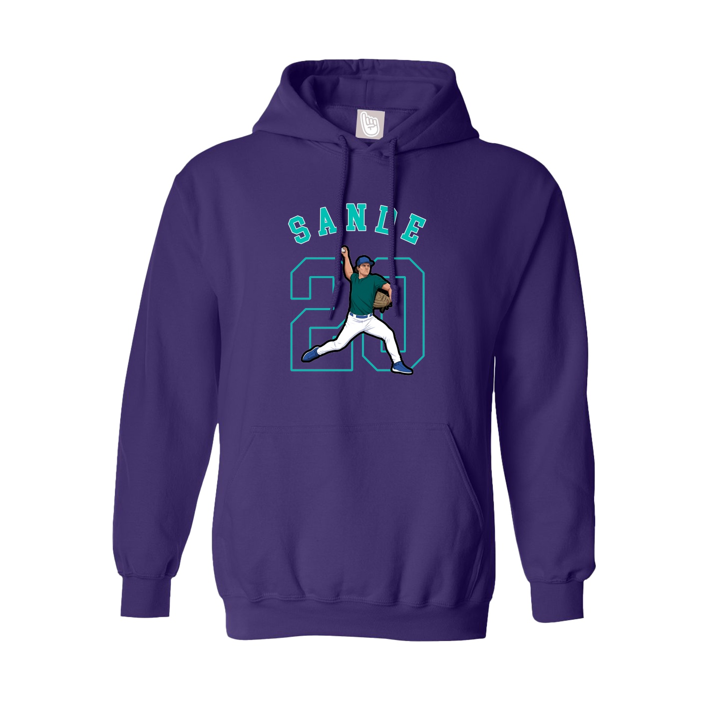 Youth Hoodie — Shirsey Arch in Purple