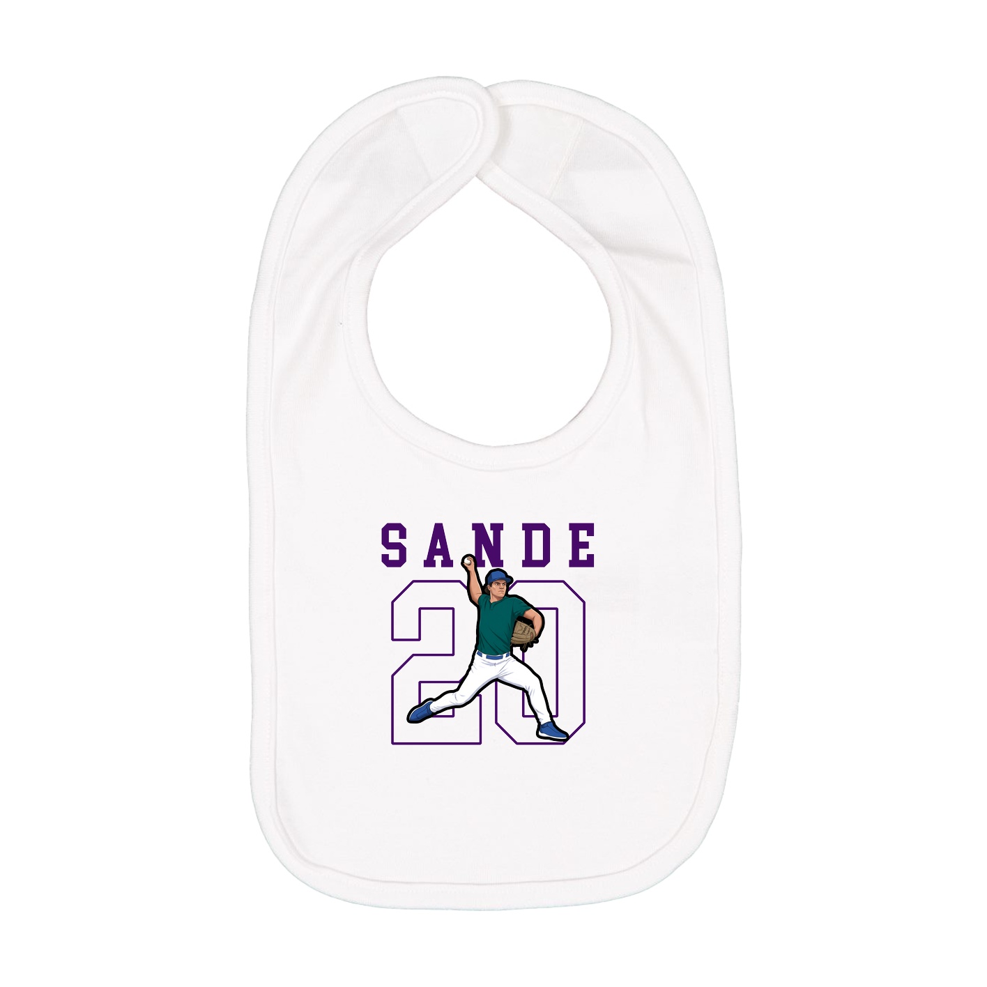 Infant Bib — Shirsey in White