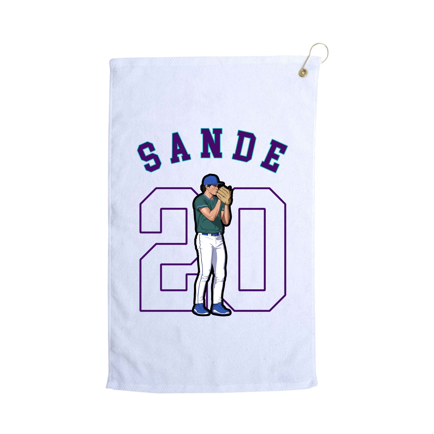 Golf Towel — Shirsey Arch in White