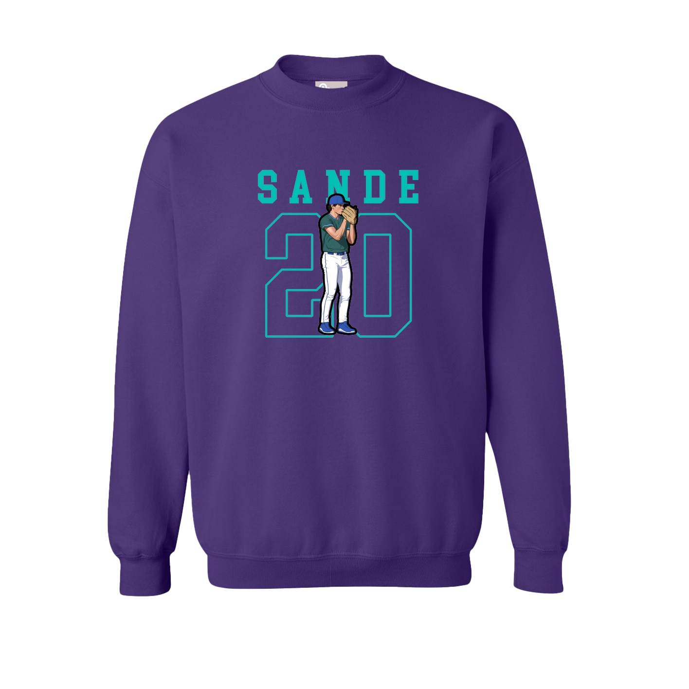 Fleece Crew — Shirsey in Purple