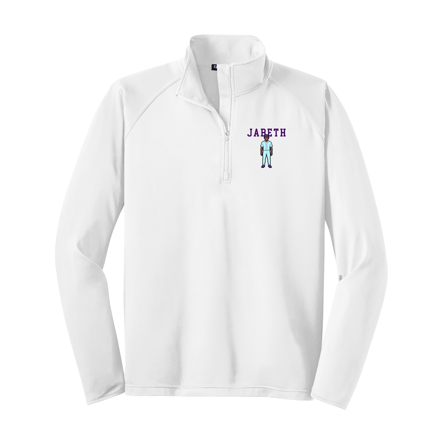 Q-Zip Pullover — Shirsey in White