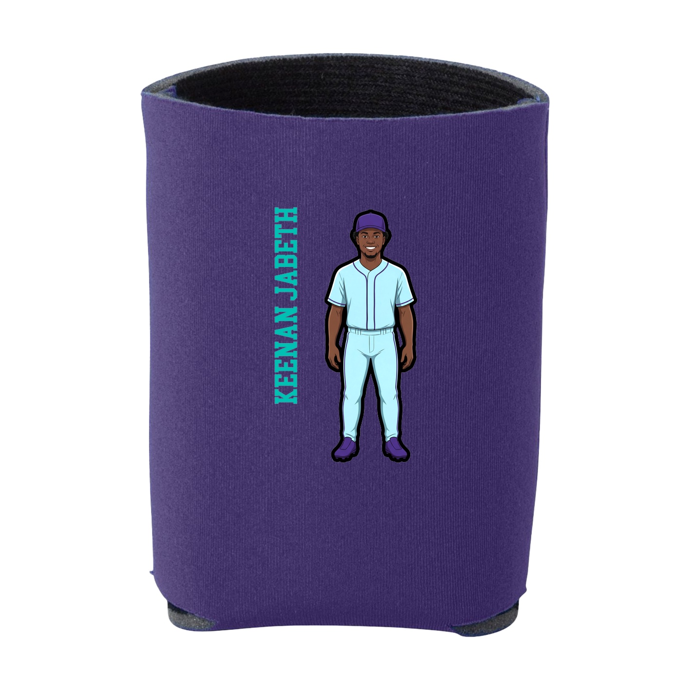Can Holder — Name Vertical in Purple