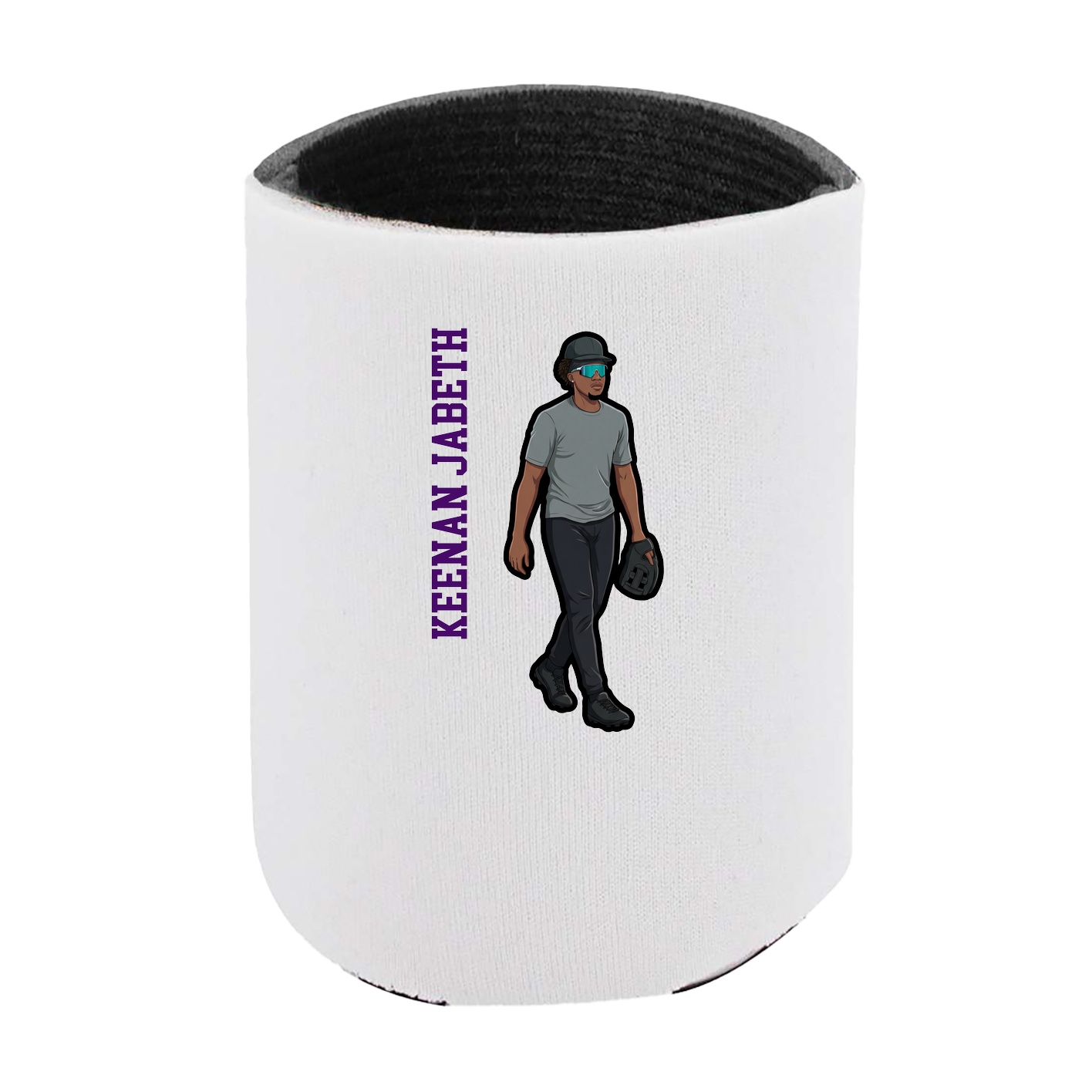 Can Holder — Name Vertical in White