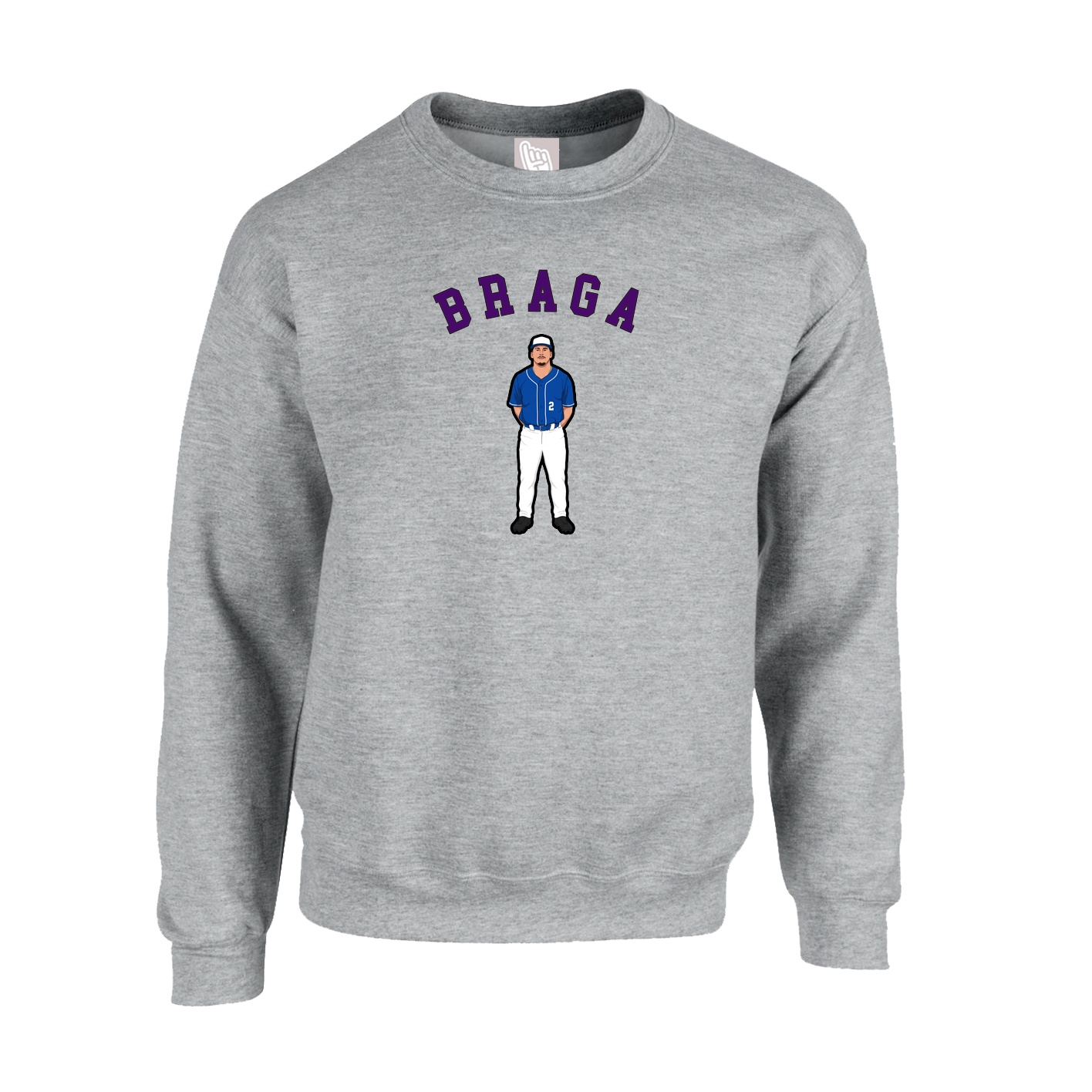 Fleece Crew — Shirsey Arch in Grey