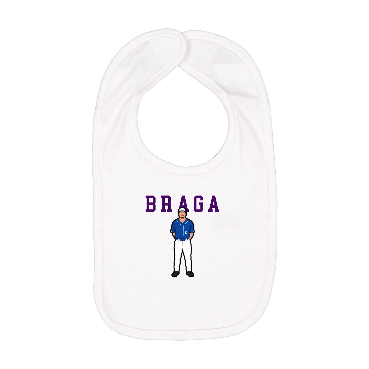 Infant Bib — Shirsey in White