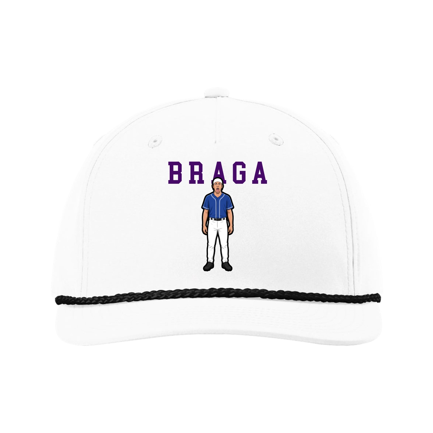 Five-Panel Classic Rope Cap — Shirsey in White