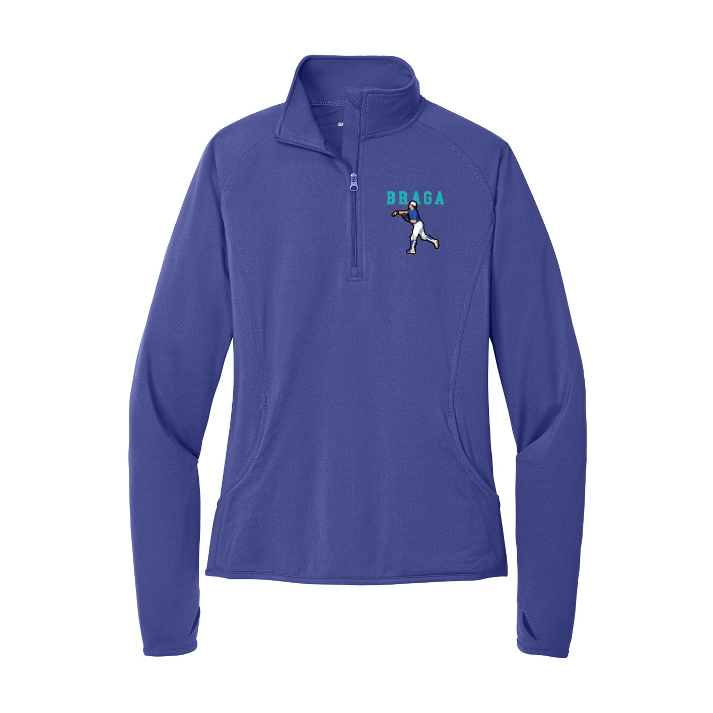 Women's Q-Zip Pullover — Shirsey in Purple