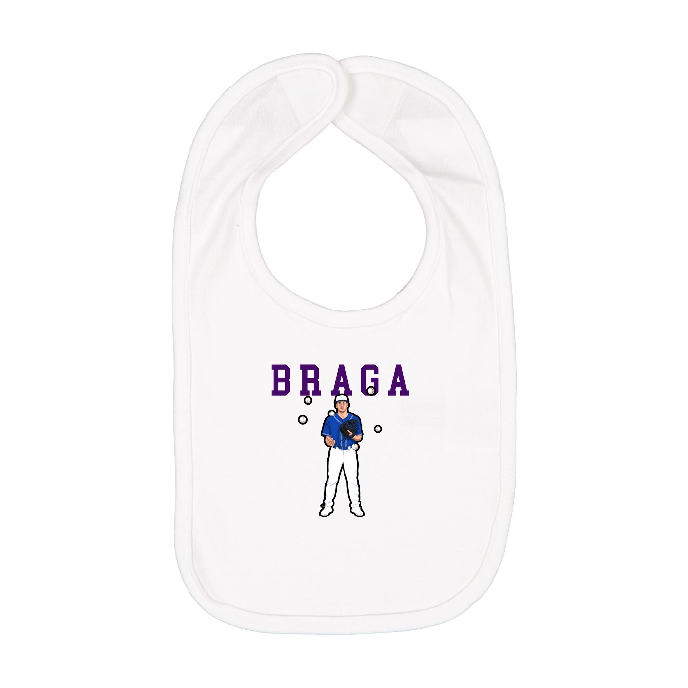 Infant Bib — Shirsey in White