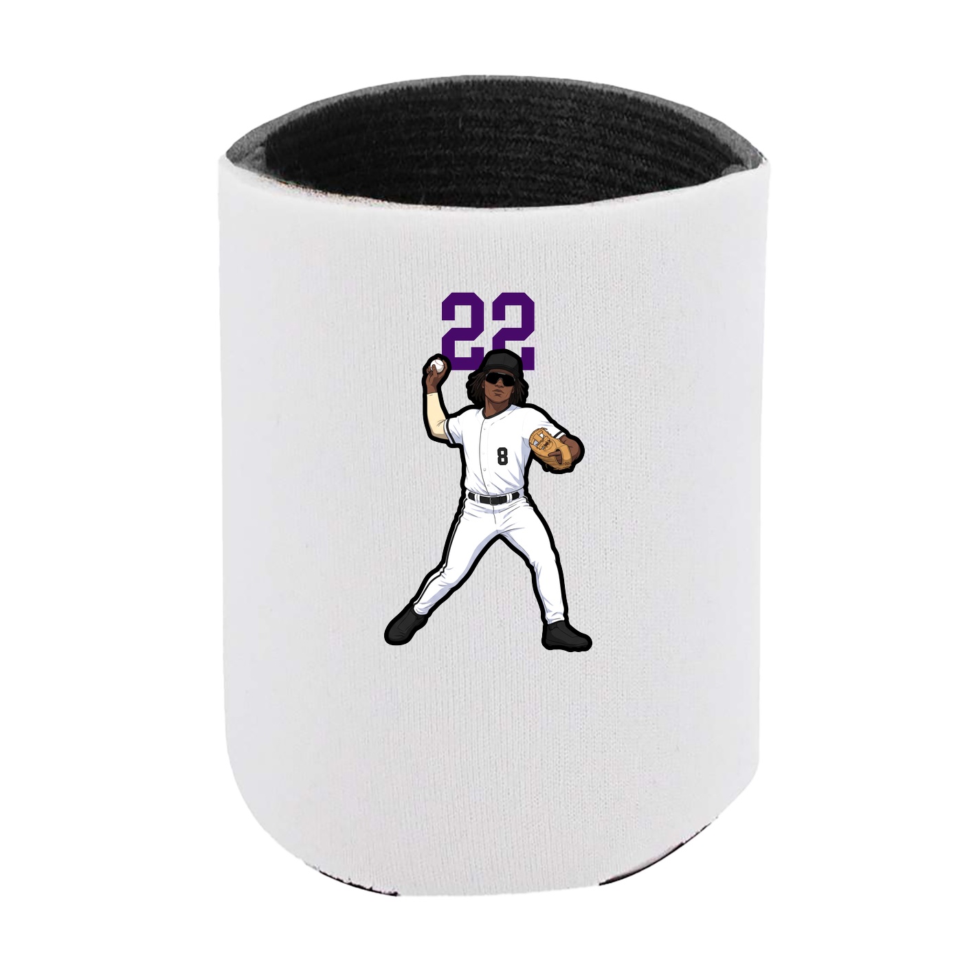 Can Holder — Number Top in White