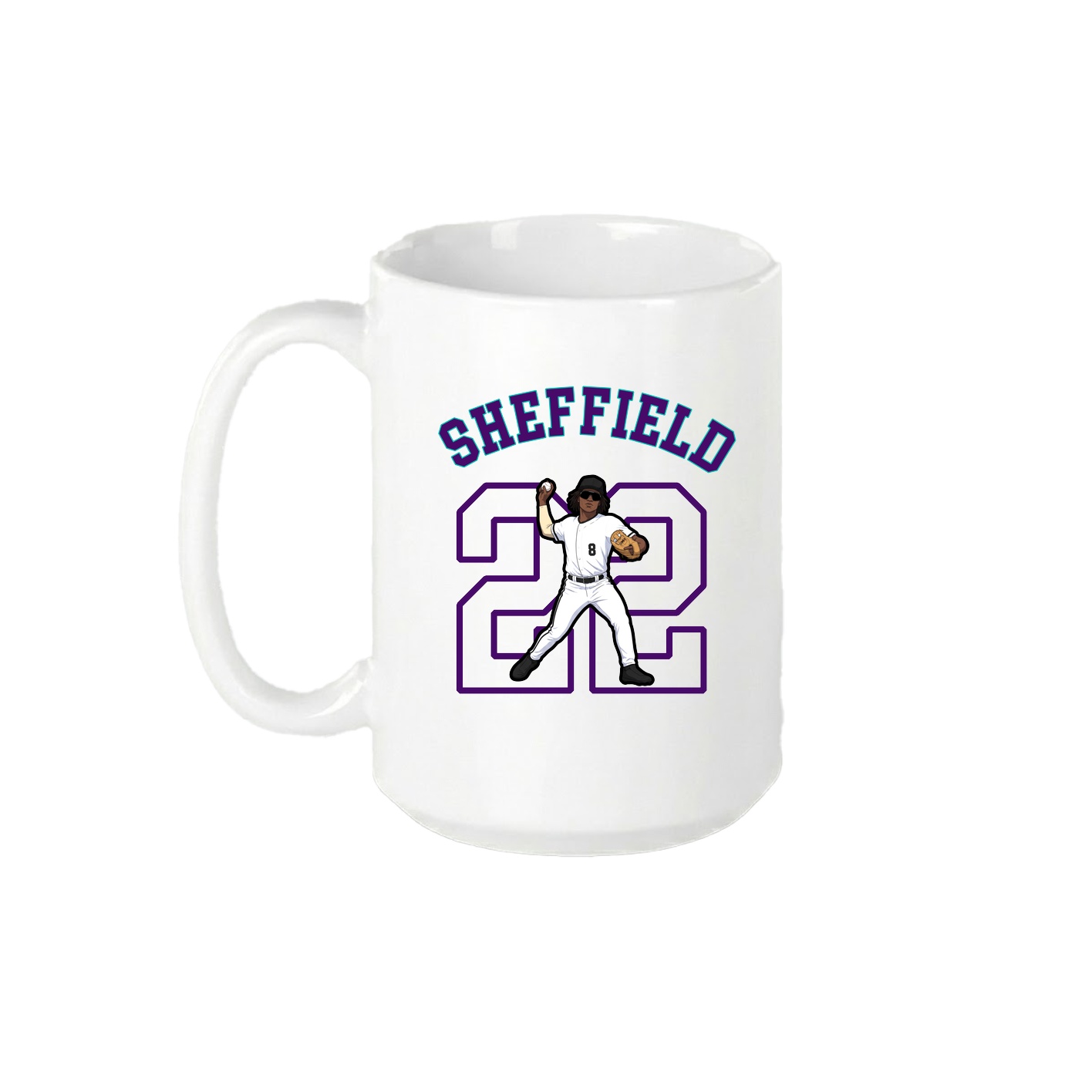 15oz Coffee Mug — Shirsey Arch in White